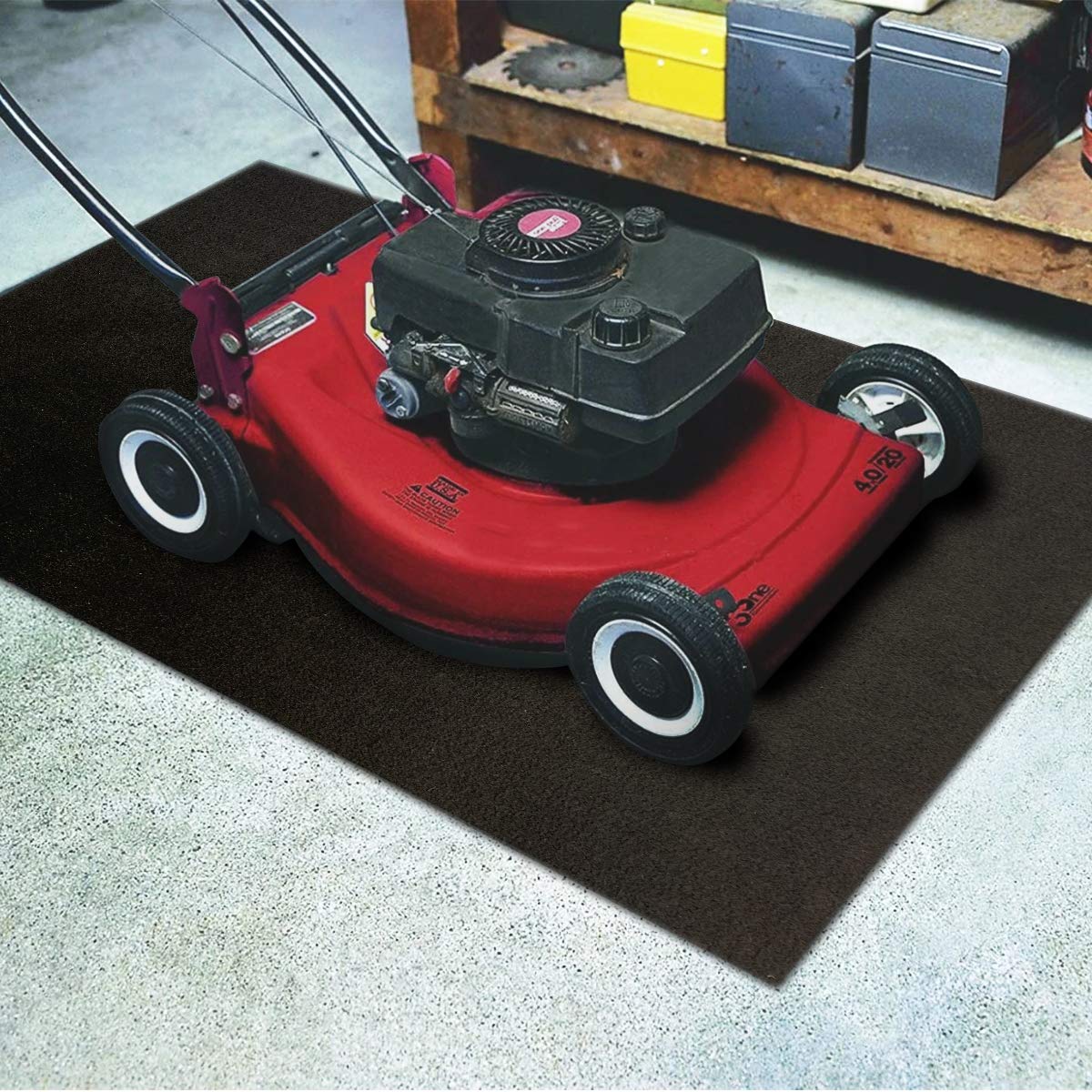 Linla Premium Absorbent Oil Mat Contains Liquid Garage Floor Mat, Reusable, Washable, Protects Garage Floor Or Driveway Surface,