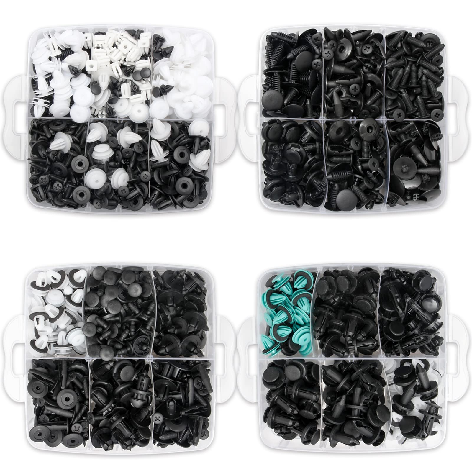 Car Retainer Clips 1101Pcs Auto Fasteners Kit 32 Most Popular Sizes Fender Retainer Clips Car Rivet Clips Kit With 1 Fastener Remover For Gm Ford Toyota Honda Chrysler Bmw Subaru Lexus Nissan