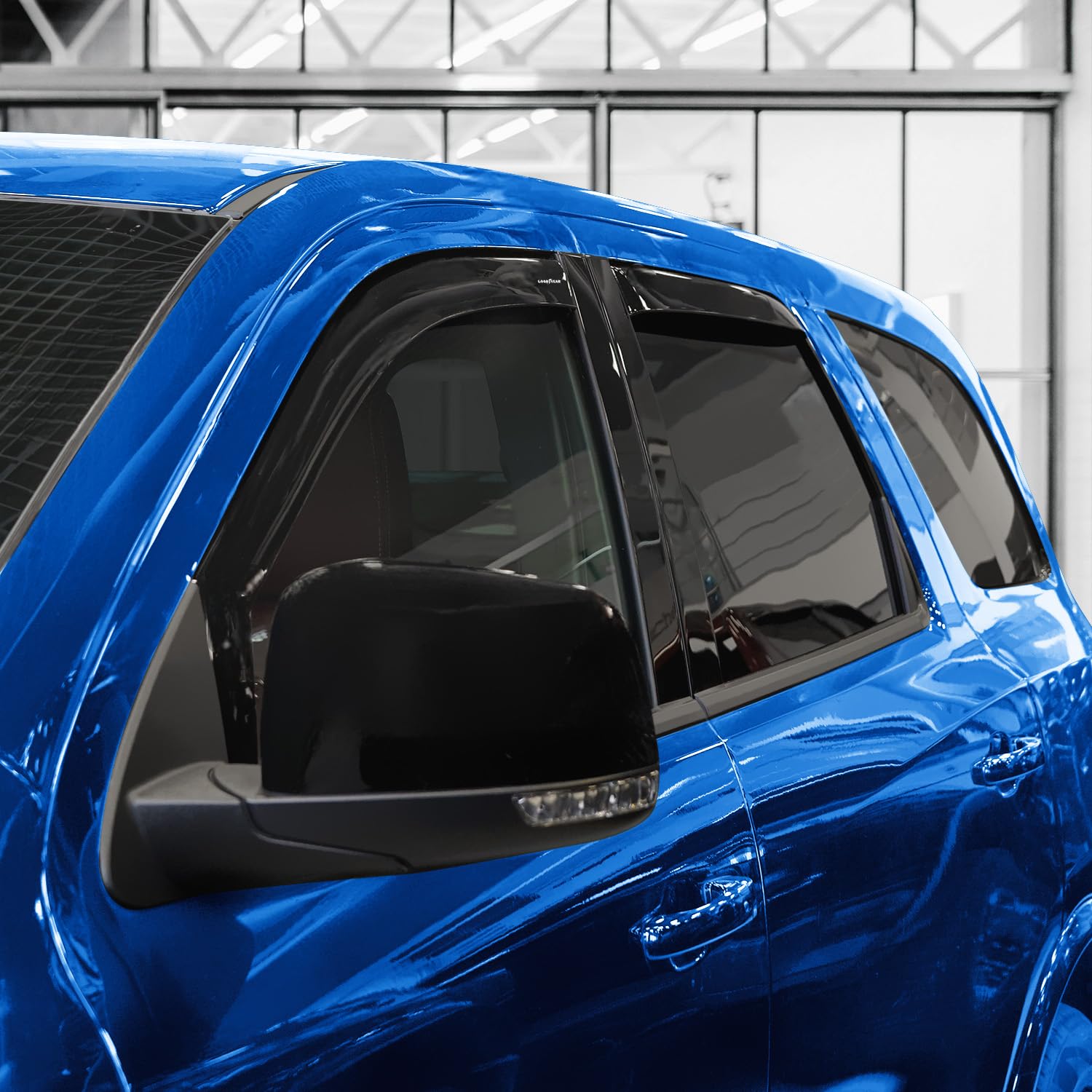 Goodyear Shatterproof In-Channel Window Deflectors For Dodge Durango 2011-2025, Rain Guards, Window Visors For Cars, Vent Deflec