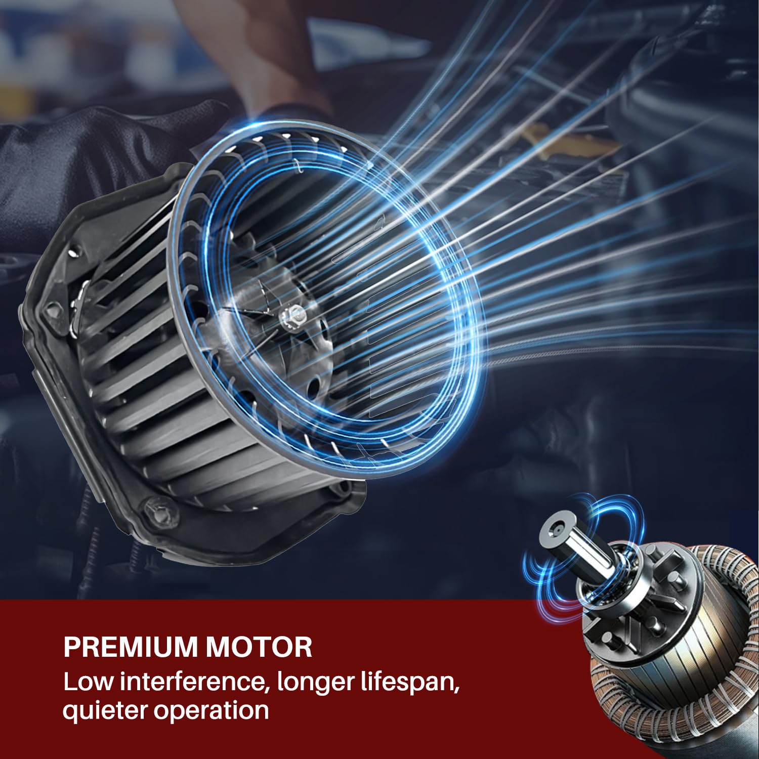 Aspligo 700100 Ac Heater Blower Motor Fan Front Fit For Chevy For Gmc C1500 C2500 C3500 K1500 K2500 Suburban Tahoe For Cadillac