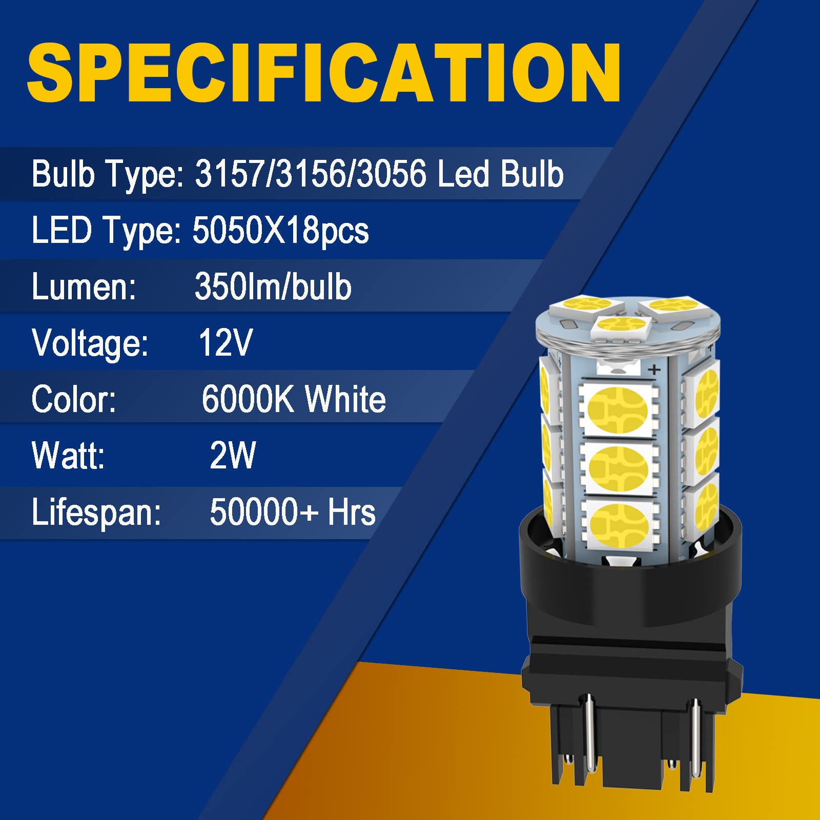 Givedoua 3157 Led Car Bulb Super Bright 12V 3056 3156 3156A 3057 4057 3157 4157 T25 Led Car Bulbs For Brake Lights, Backup Rever