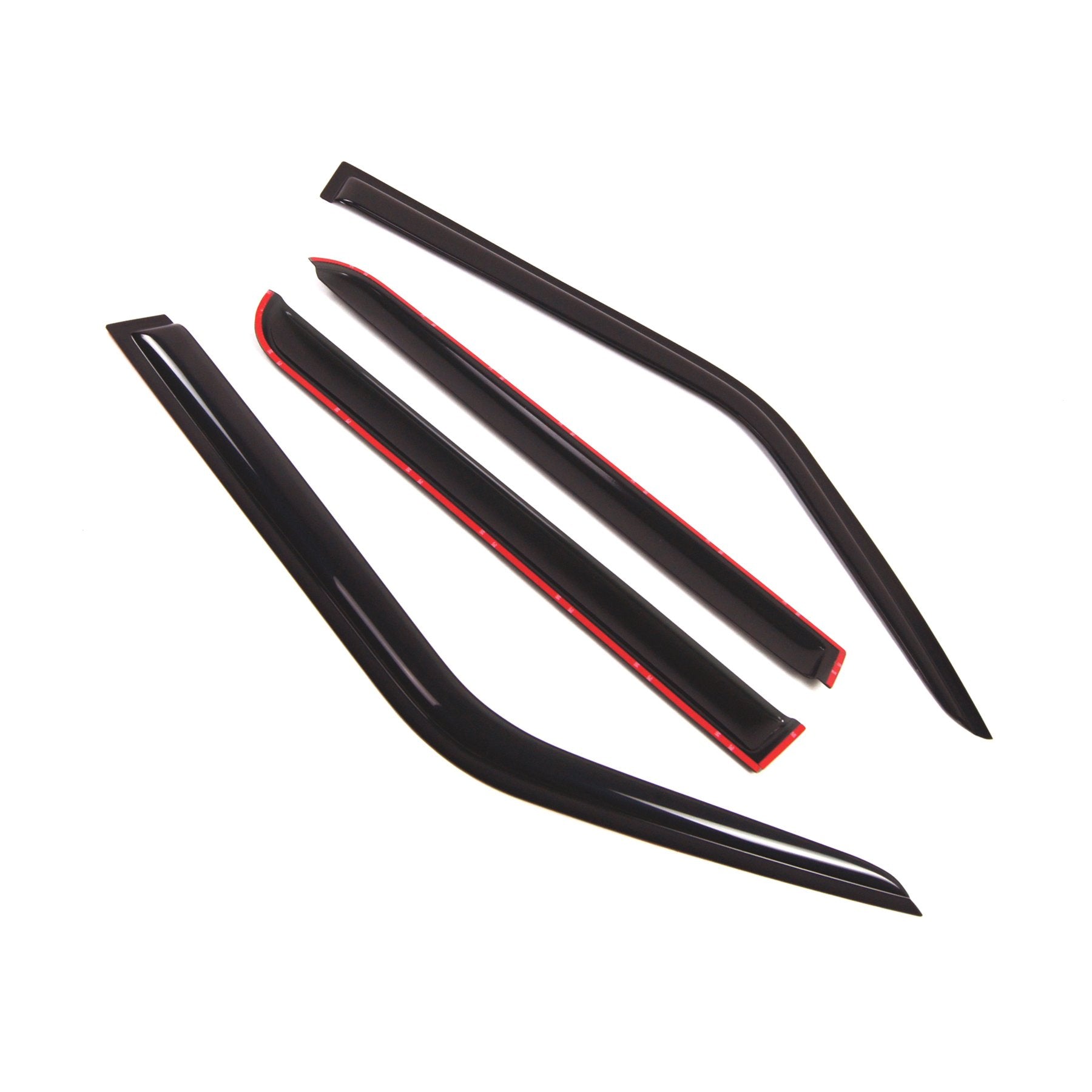 Tuningpros Outside Mount Window Vent Visors Rain Guards Compatible With Jeep Patriot 2007-2016 | Side Window Wind Deflectors Rai