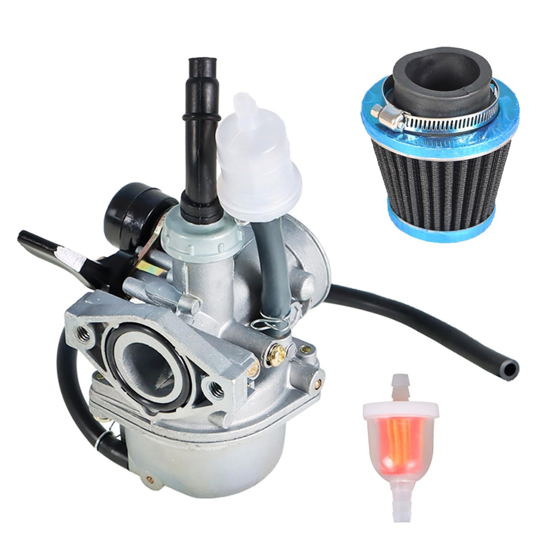 All-Carb Pz19 Carburetor 50Cc 70Cc 90Cc 110Cc 125Cc Replacement For Atv Dirt Bike Go Kart With Air Filter