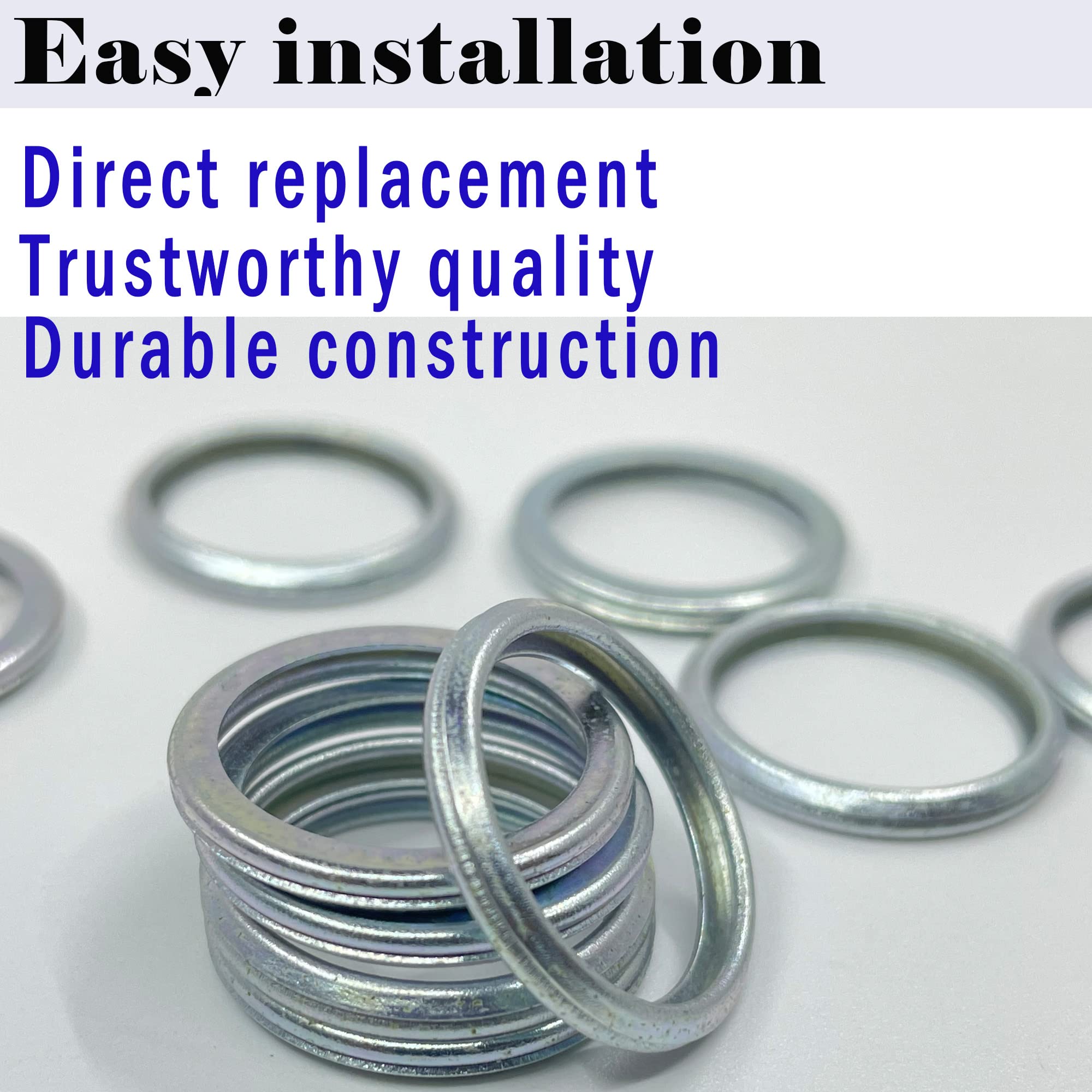 10 Packs Subaru Oil Drain Plug Gaskets Compatible with Subaru Outback Impreza Legacy Forester XV Crosstrek BRZ Subaru Drain Plug