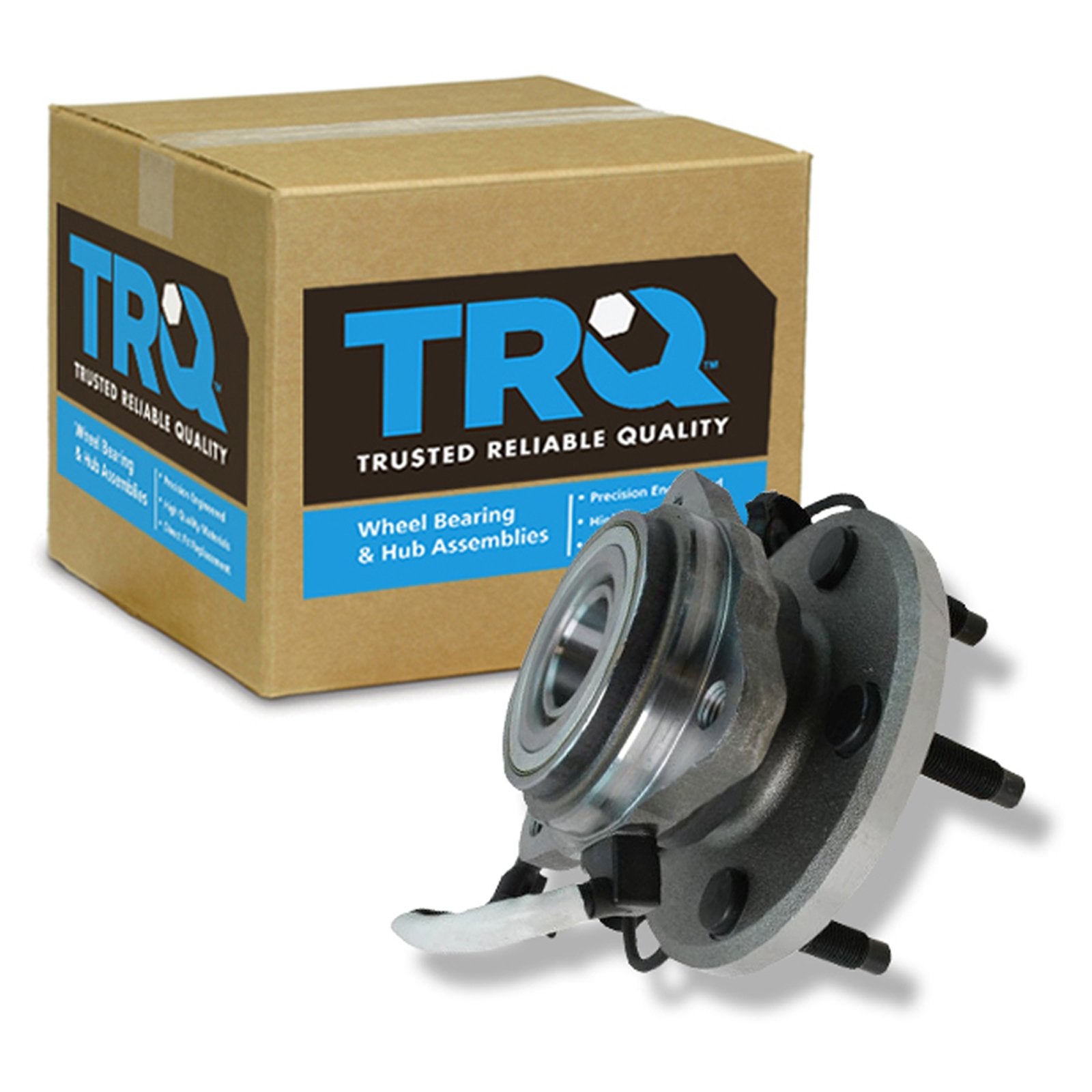 Trq Front Wheel Bearing & Hub Assembly 4Wd With Abs Sensor Compatible With 2003 Ford Explorer Sport 2003-2005 Explorer Sport Tra