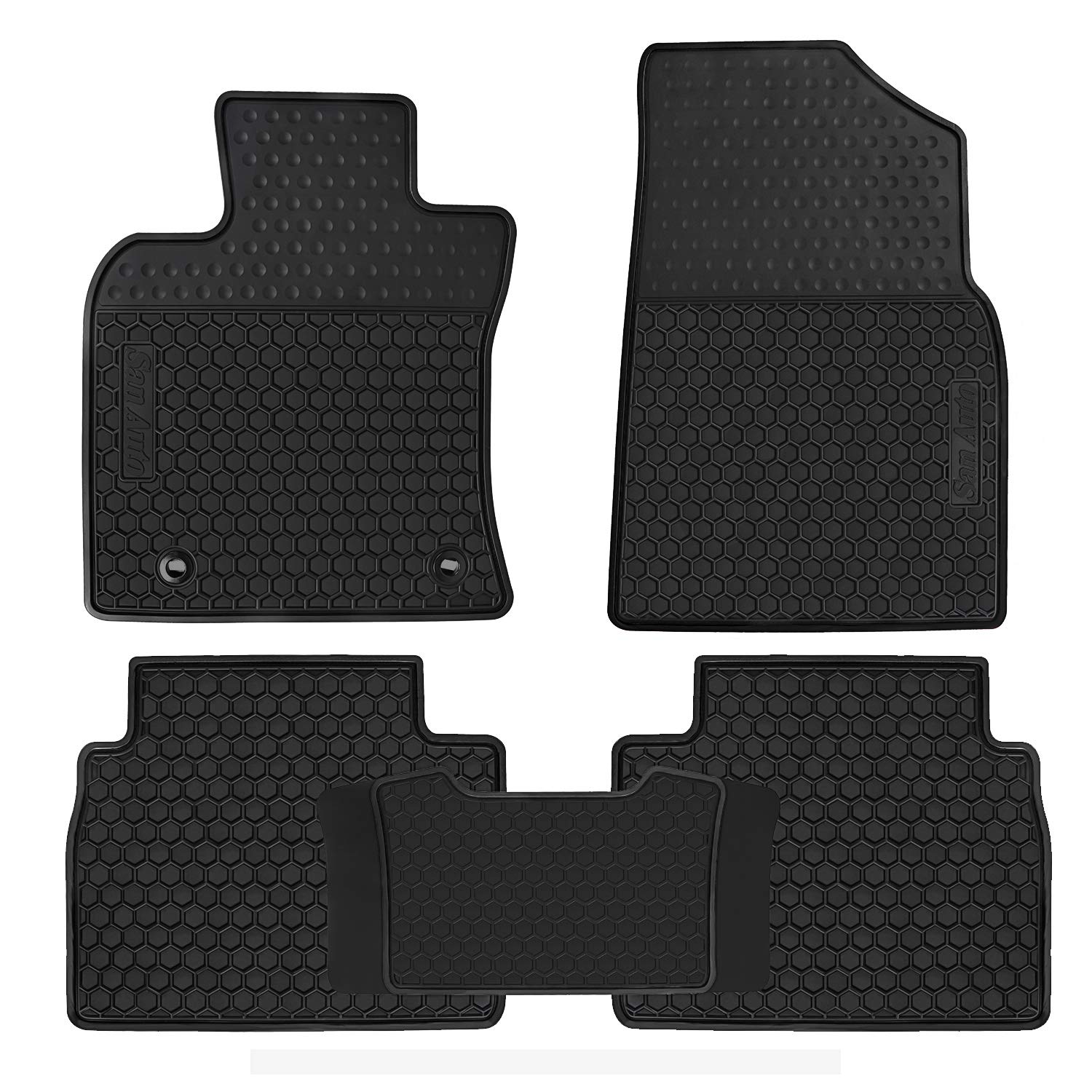 Car Floor Mats Custom Fit For Toyota Camry 8Th 2018 2019 2020 2021 2022 2023 2024 Full Black Rubber Car Floor Liners Set All Wea