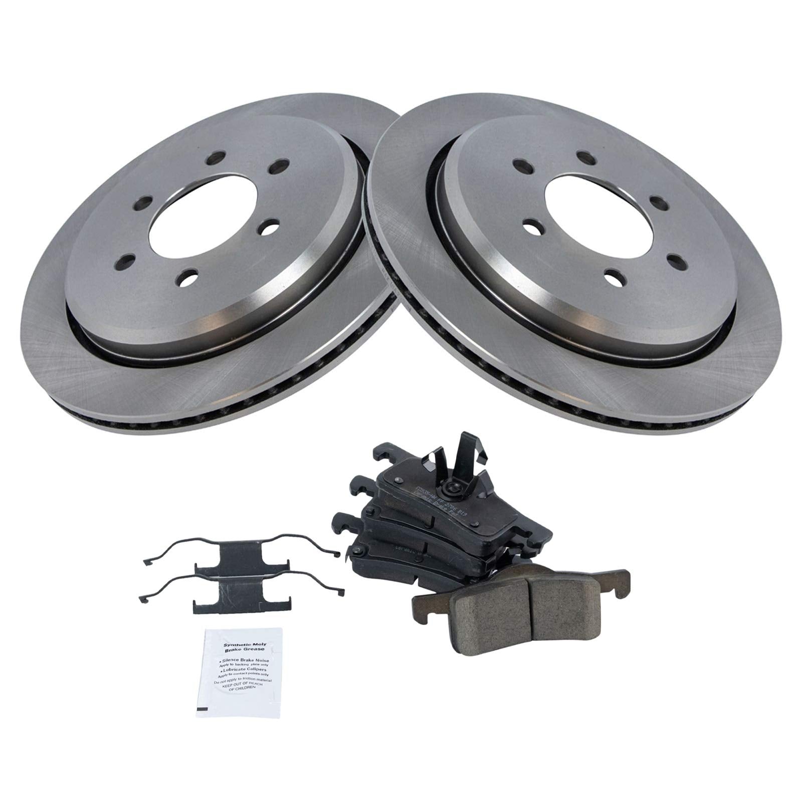Trq Rear Premium Posi Ceramic Brake Pad Rotor Kit For Expedition Navigator
