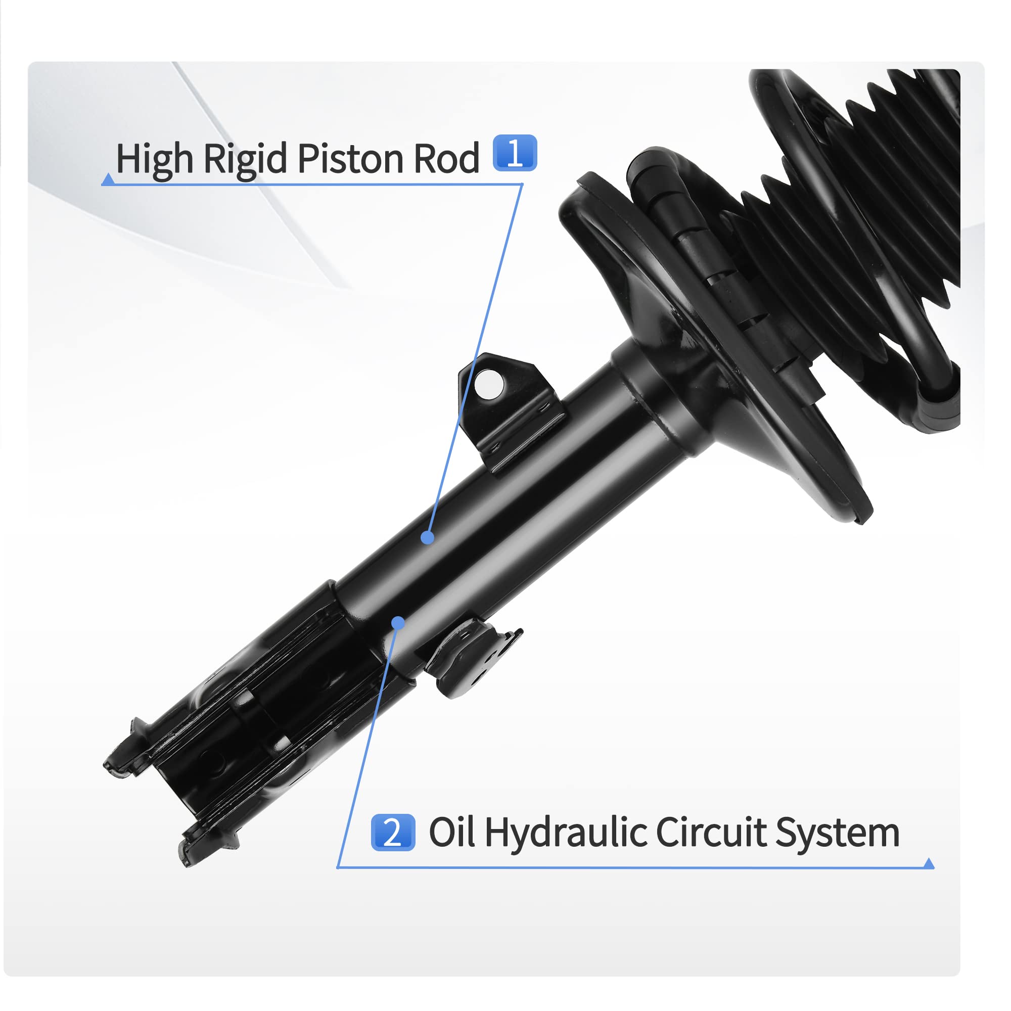 Yitamotor Front Complete Strut Quick Struts Compatible With 2009-2013 Corolla 1.8 L 2009-2010 Matrix Pontiac Vibe Fwd