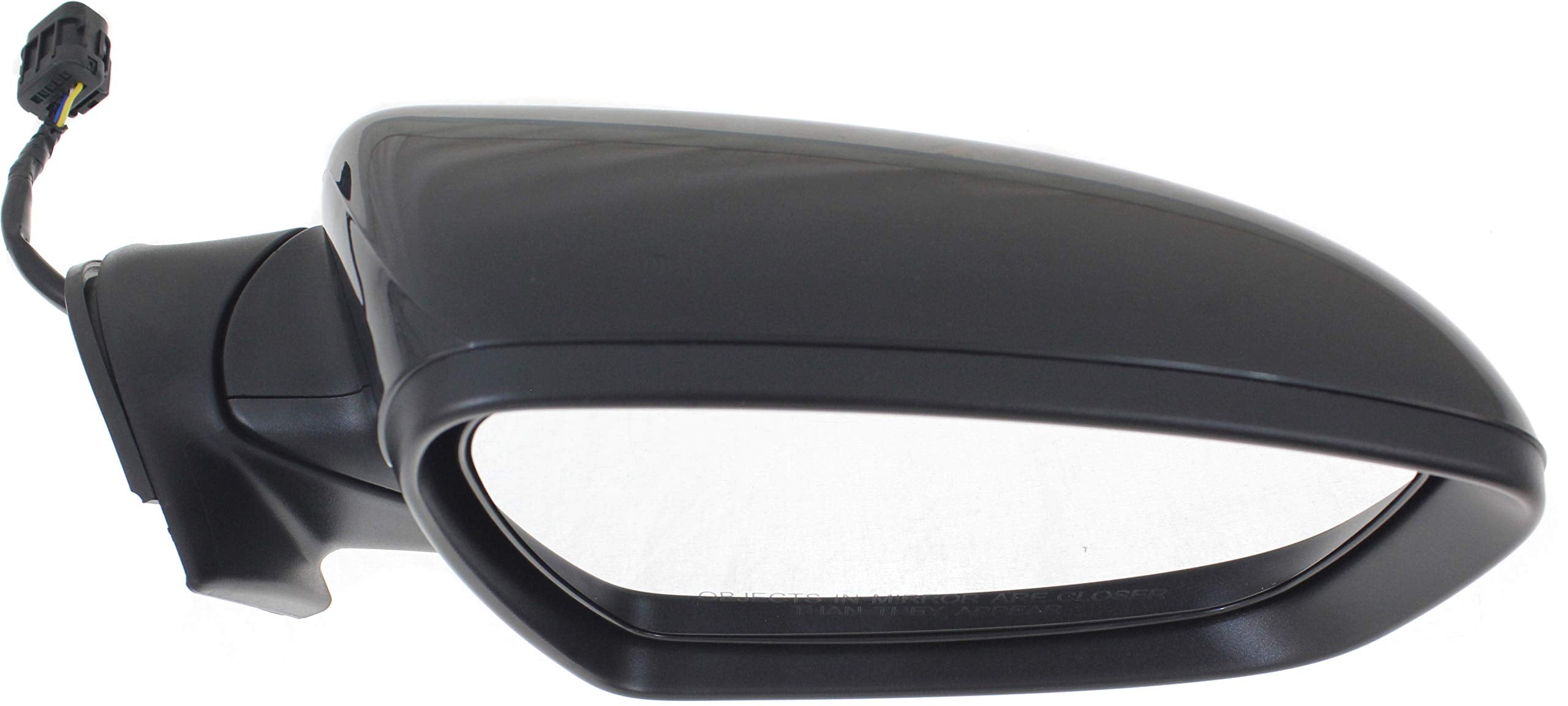 Kool Vue Passenger Side Power Heated Mirror for Kia Forte Forte5 Forte Koup 2014-2016 Manual Fold Without Signal Light & Puddle Lamp Paintable Sedan