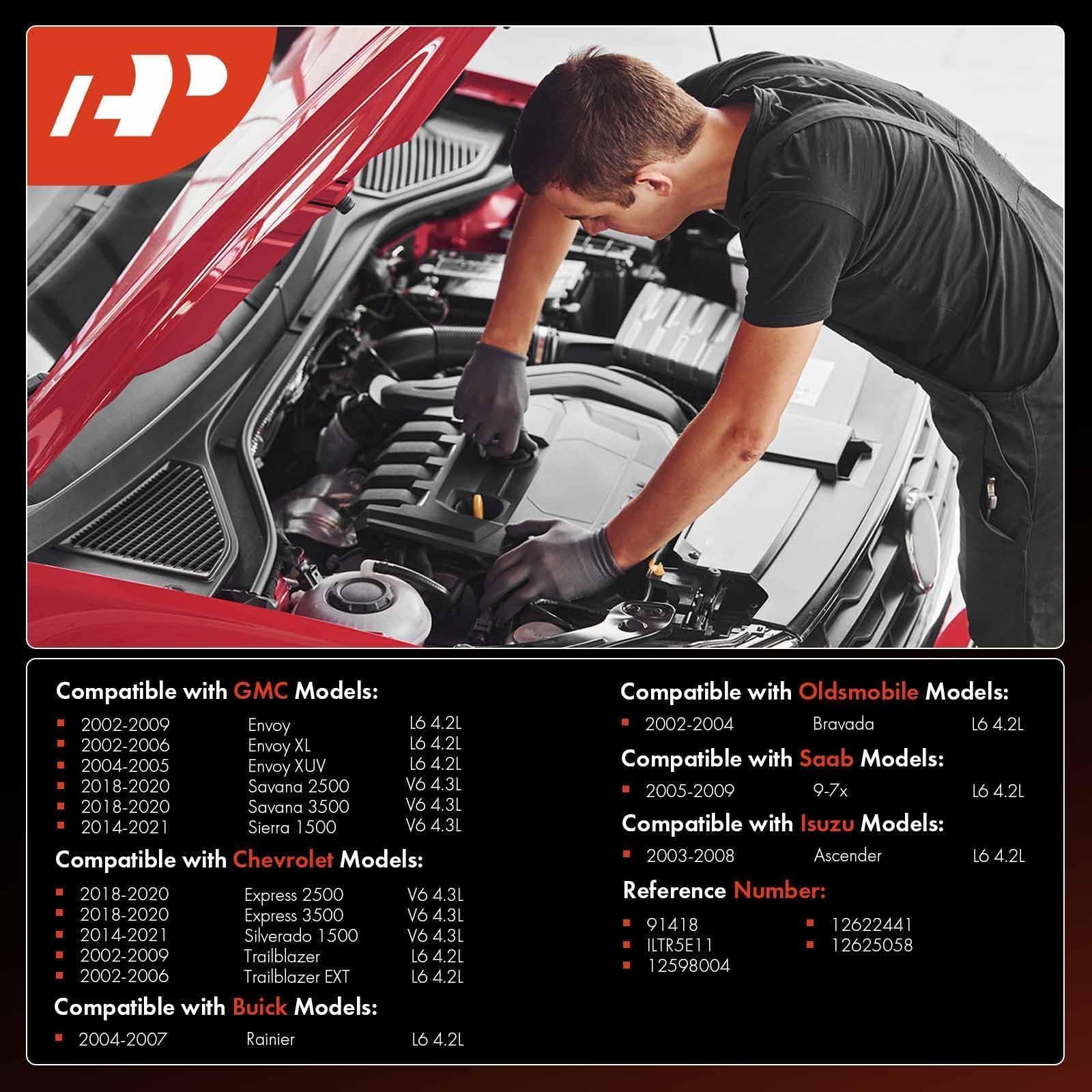 A-Premium Iridium Platinum Spark Plugs Compatible With Chevrolet Silverado 1500, Express 2500/3500, Trailblazer & Gmc Sierra, Sa