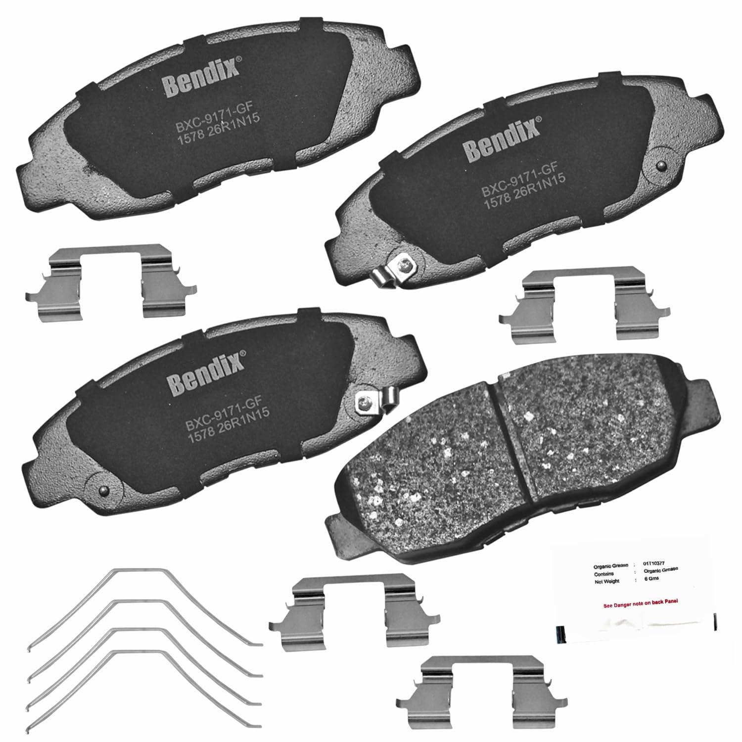 Bendix Priority1 Cfc1578 Ceramic Front Brake Pads For Honda Civic 2015-2012