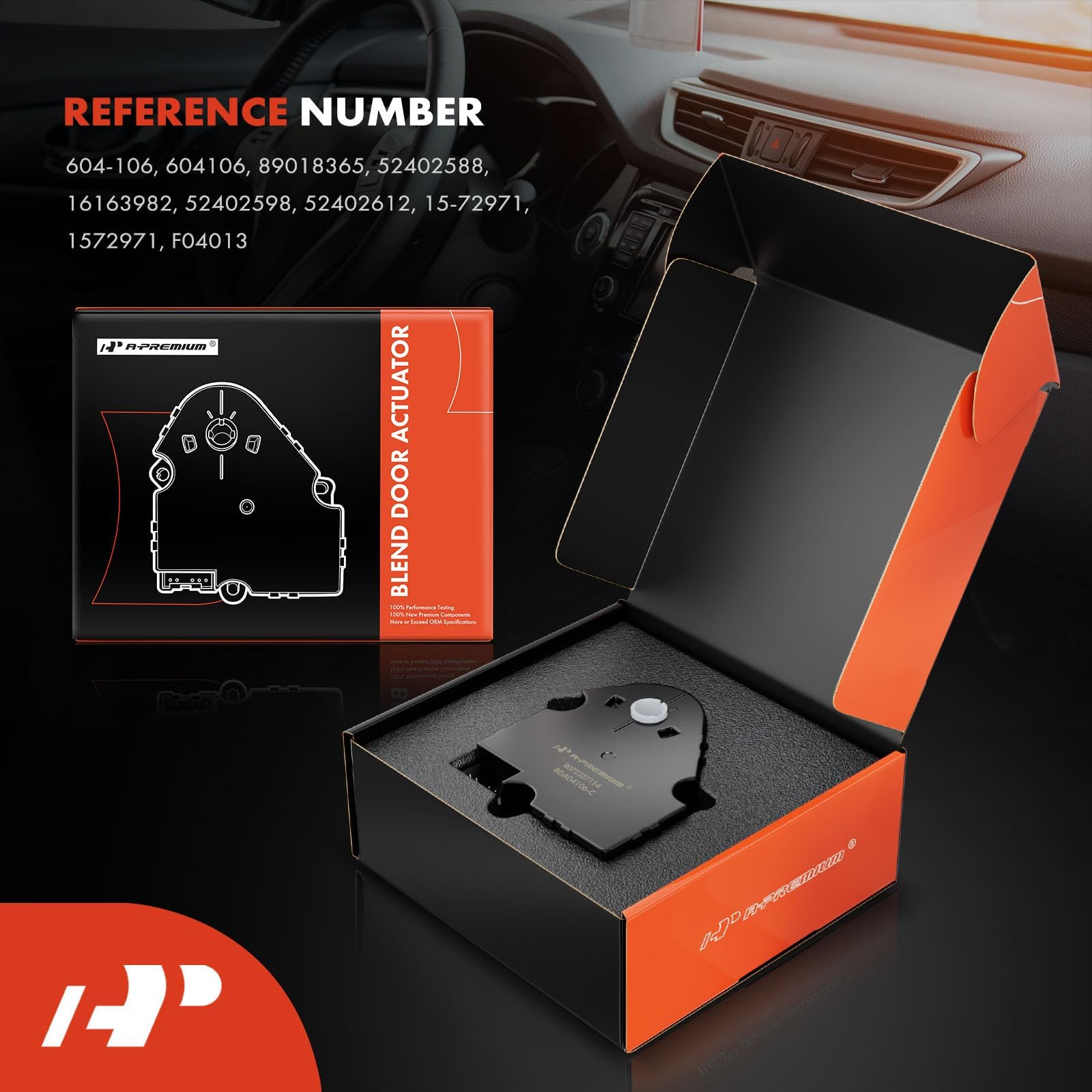 A-Premium Hvac Blend Door Actuator Compatible With Buick, Chevy, Cadillac, Gmc, Hummer, Isuzu, Olds & Pontiac Vehicles - 1994-2014 - Silverado, Sierra, And More - Replaces 89018365, 52402588