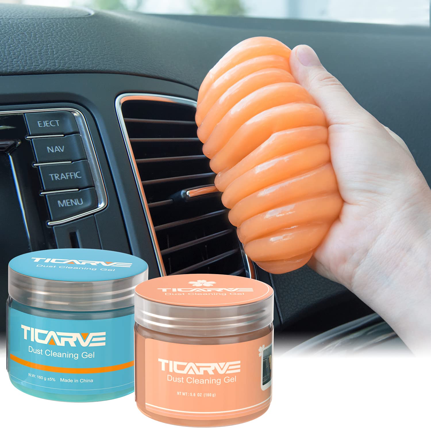 Ticarve Car Cleaning Gel Car Putty Car Cleaning Putty Auto Tools For Car Interior Cleaner Cleaning Kits Automotive Car Cleaner B