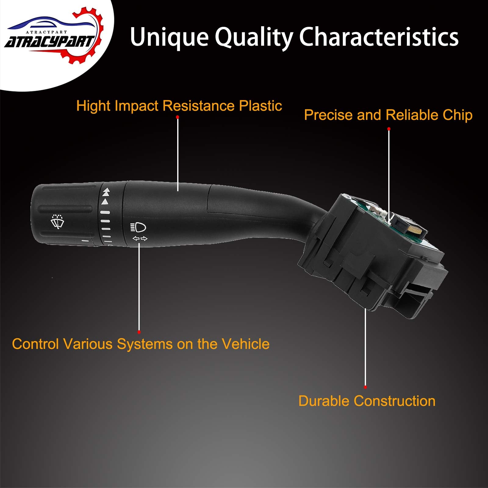 Windshield Wiper Switch Multi-Function Turn Signal Switch | Replacement For 2011-2013 Ford F-150 F-250 F-350 F-450 F-550 Super D