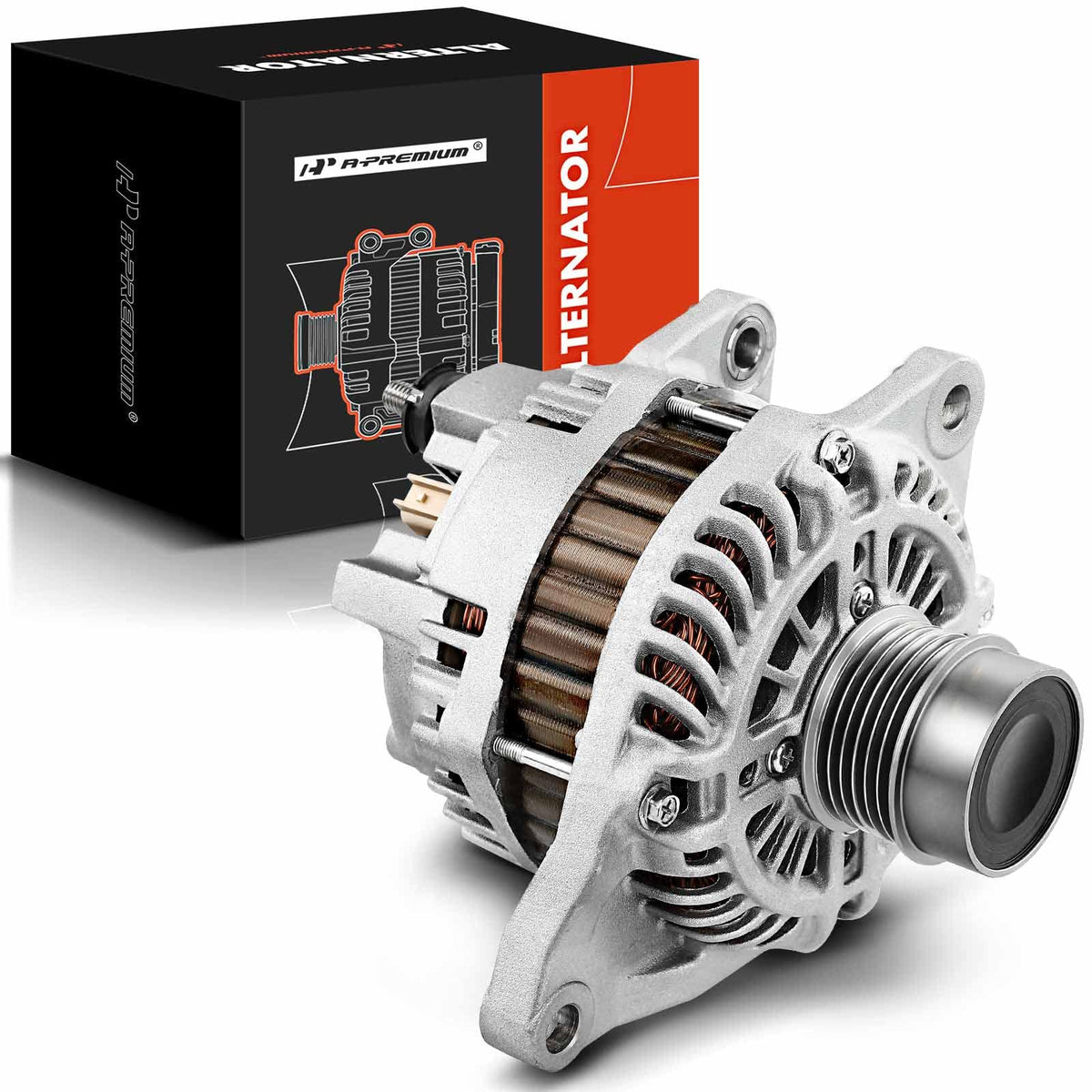 A-Premium Alternator Compatible with Chrysler, Dodge & Jeep Models - 200 11-13, Sebring 07-10, Avenger 08-13, Caliber 07-12, Com