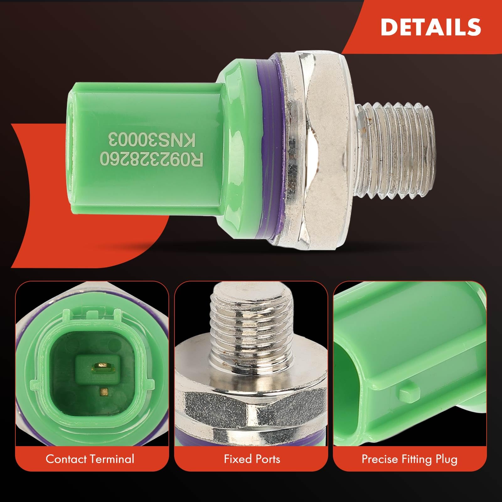 A-Premium Knock Sensor Compatible with Honda Civic 2006-2011, S2000 2006-2009 & Acura CSX 2006-2011, L4 2.0L 2.2L, Replace# 30530-PRC-003, 30530PRC003