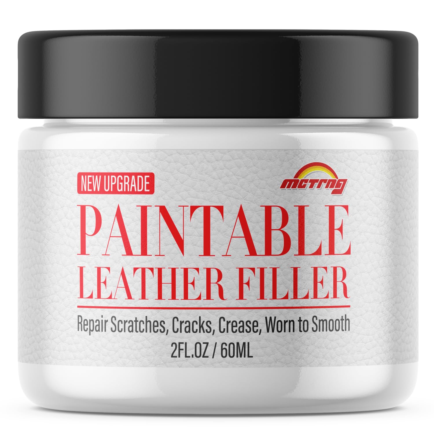Paintable Leather Filler, Leather Filler Repair Kit for Tears, Holes, Cracks, Scratches, with Easy Step-by-Step Guide, Leather S