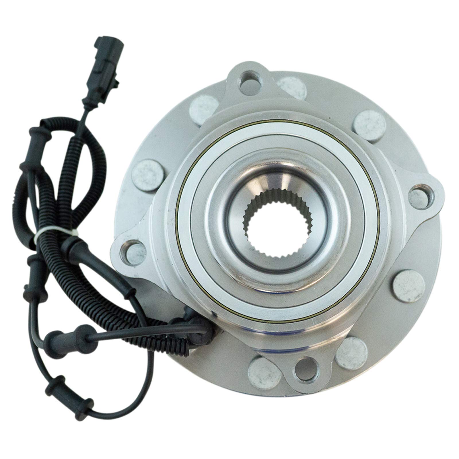 Trq Front Driver Side Passenger Side Wheel Bearing & Hub Assembly With Abs Sensor Compatible With 2008-2010 Dodge Ram 4500 Ram 5