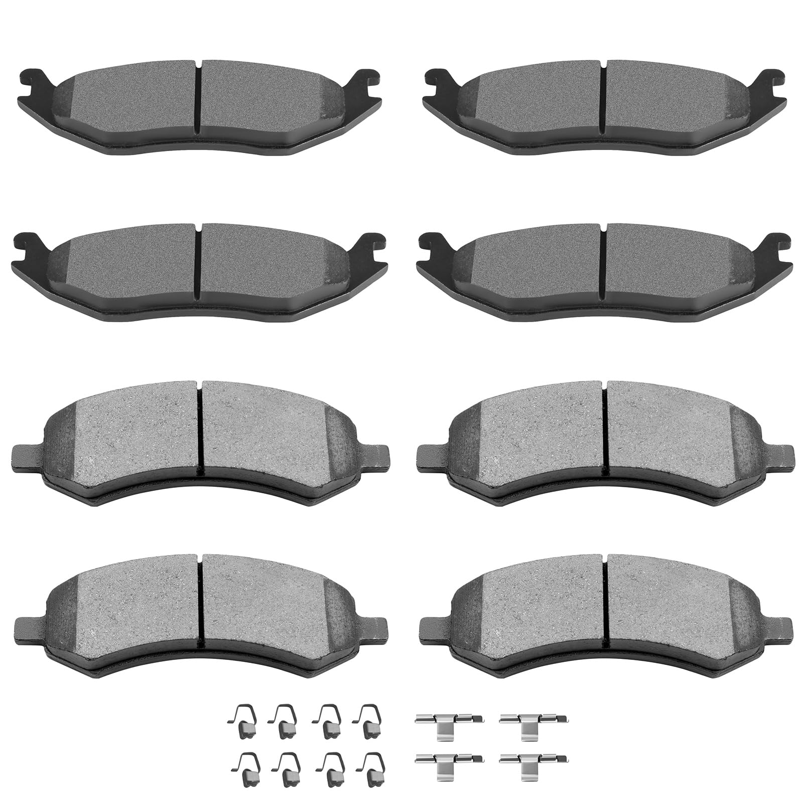 Scitoo Ceramic Front Rear Disc Brake Pad Set Fit For 2010 For Dodge Dakota, 2007-2009 For Dodge For Durango, 2006-2010 For Dodge