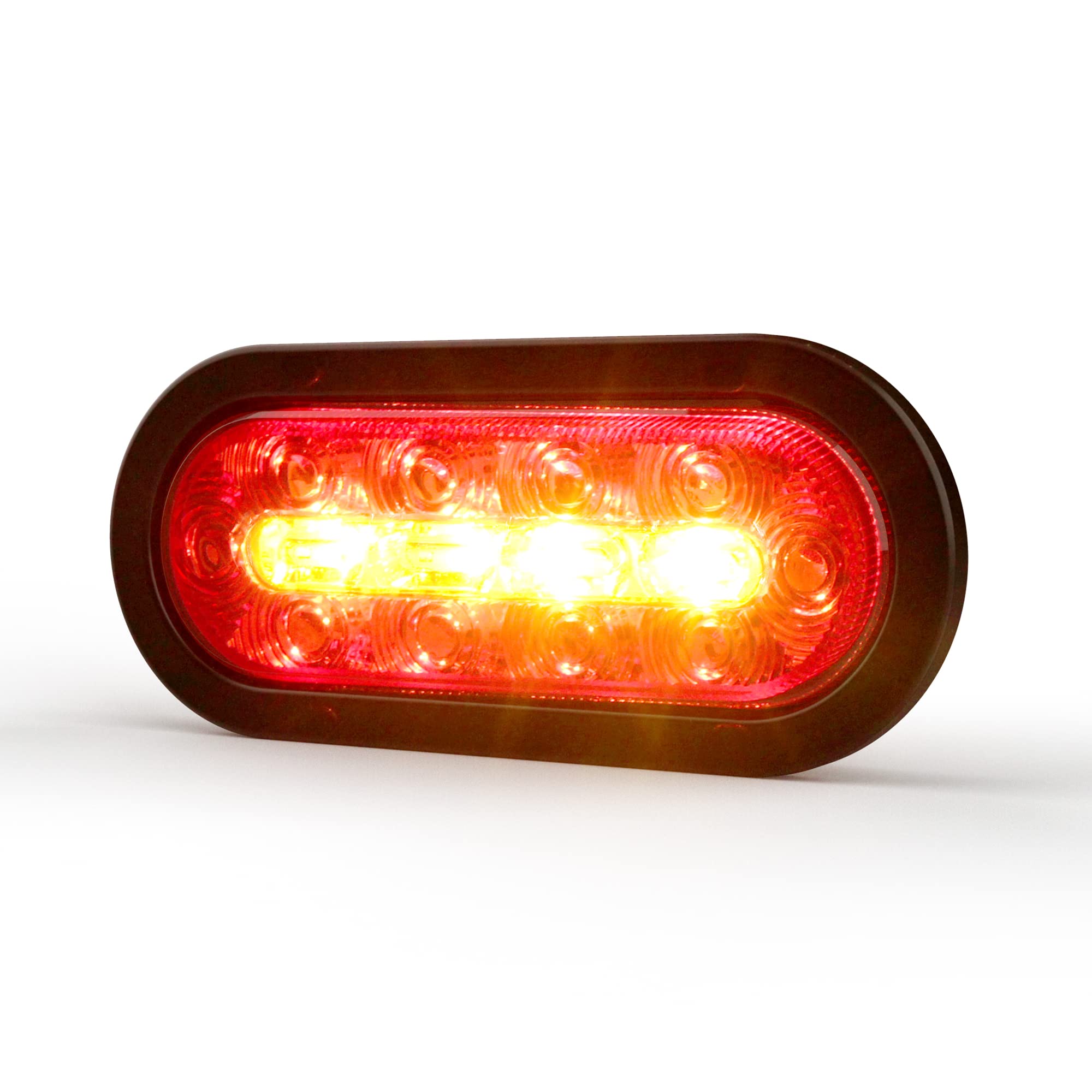 Ecco Ed3060Aw Stop-Tail-Turn-Reverse And Warning Light Combo 6'' Oval Grommet Mount (6'' Oval)