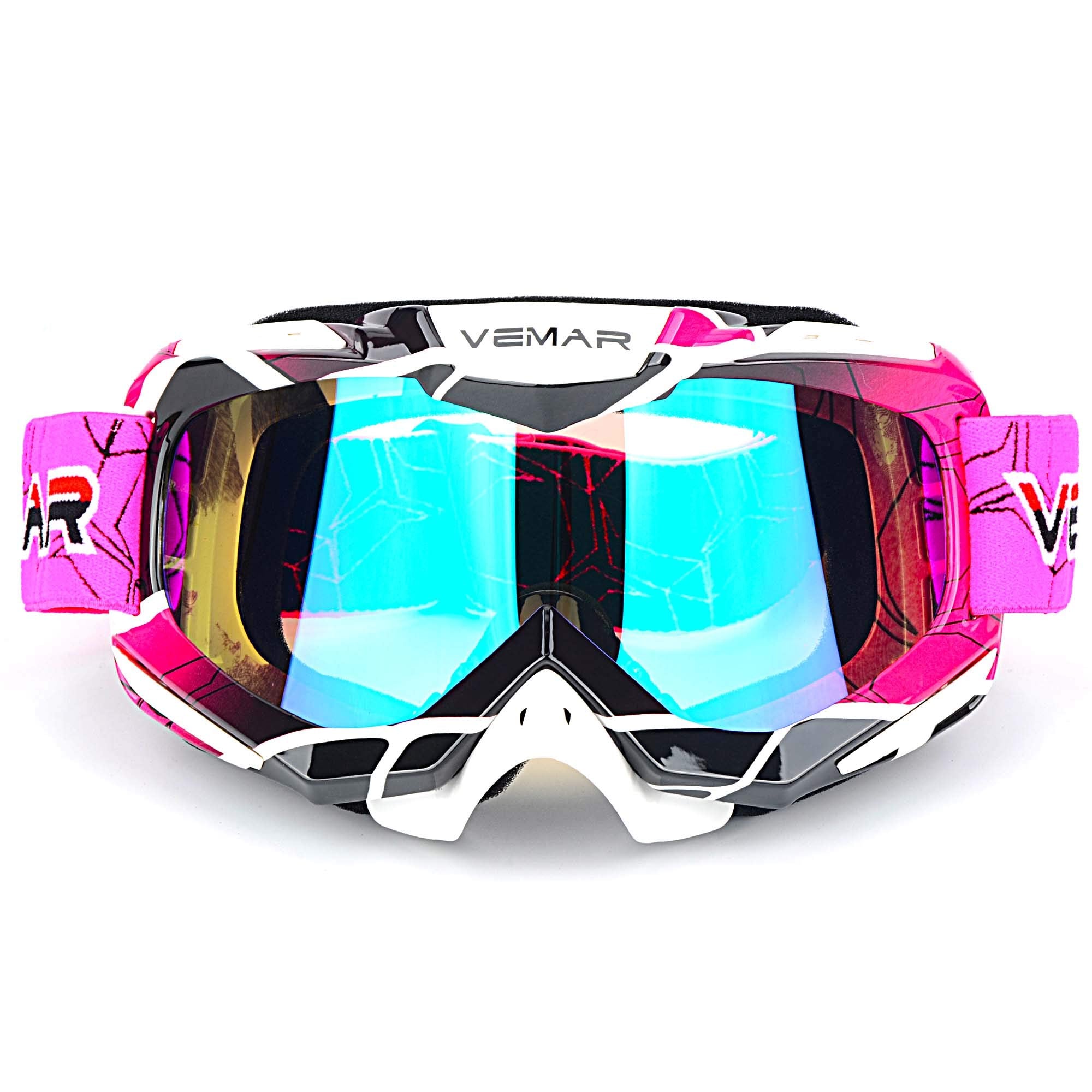 Motorcycle Motocross Goggles Atv Racing Goggles Dirt Bike Tactical Riding Motorbike Goggle Glasses, Bendable Windproof Dustproof