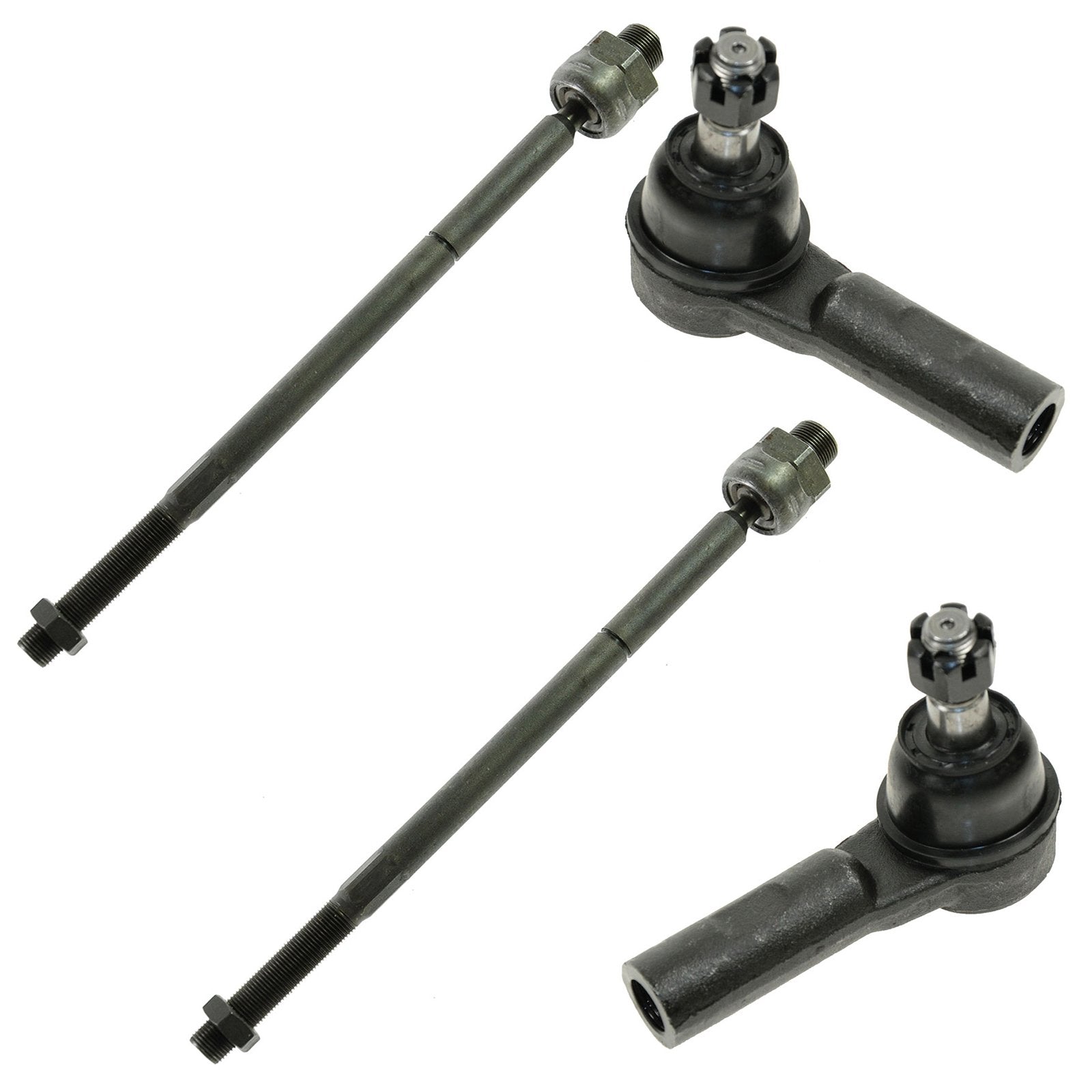Trq Front Tie Rod Set Compatible With 2006-2010 Dodge Ram 1500 2011-2012 Ram 1500