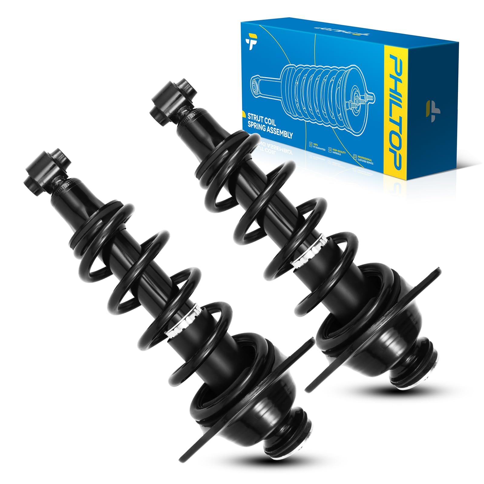 Philtop Rear Struts For Camaro 2011-2015, 273029L 273029R Struts With Coil Spring Assemblies, Shock Absorbers 2 Pcs