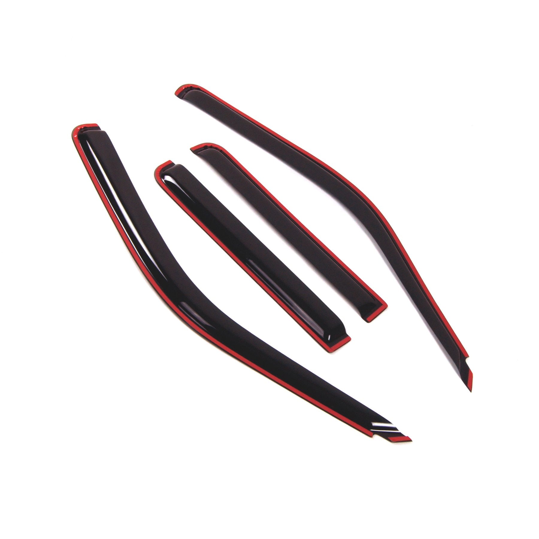 Tuningpros In-Channel Window Vent Visors Rain Guards Compatible With Mercury Mountaineer 1997-2001 | Side Window Wind Deflectors