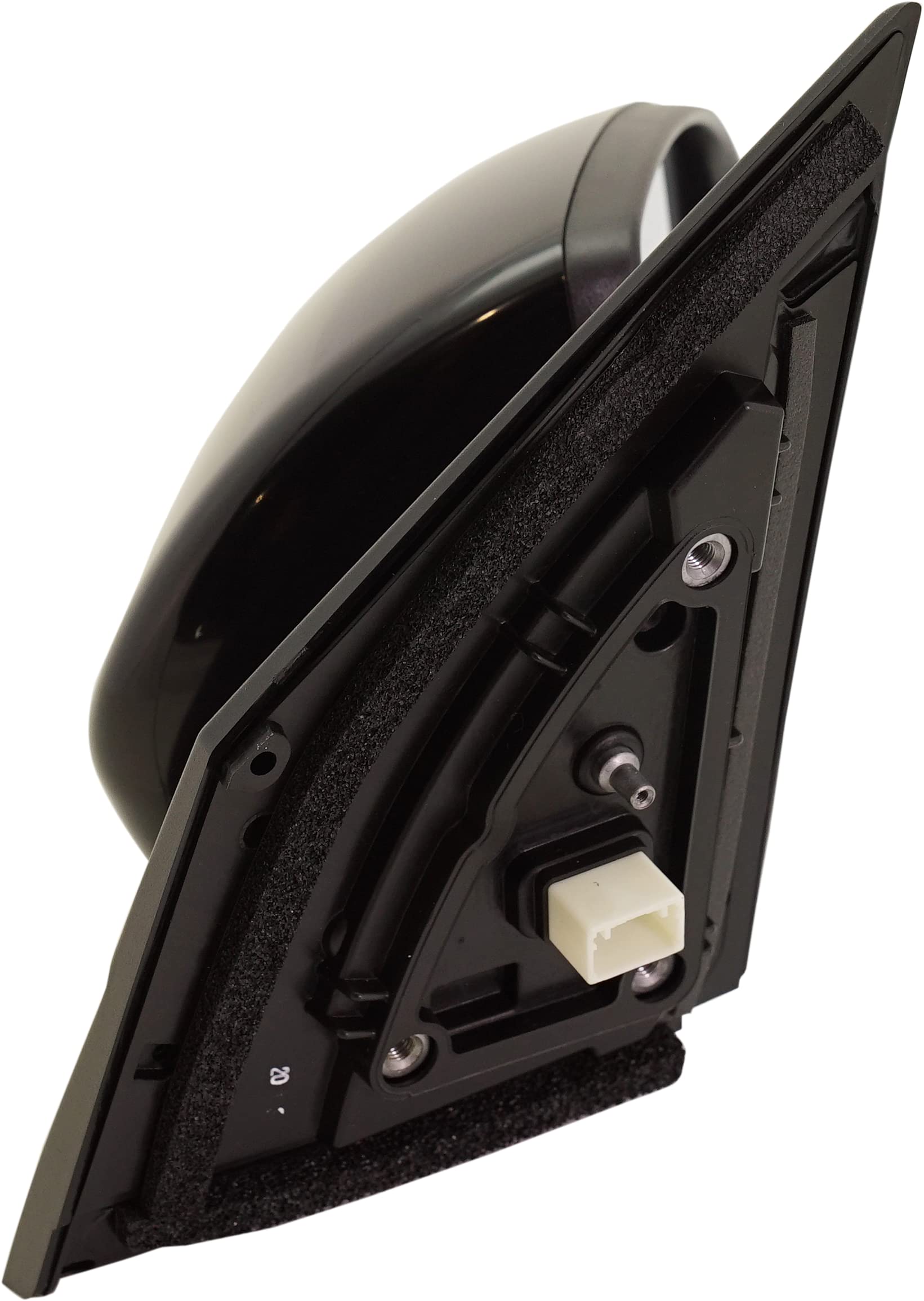 Kool-Vue Mirror Compatible with 2016-2020 Hyundai Tucson Passenger Side In-housing Signal Light, Manual Folding, Heated, Paintab