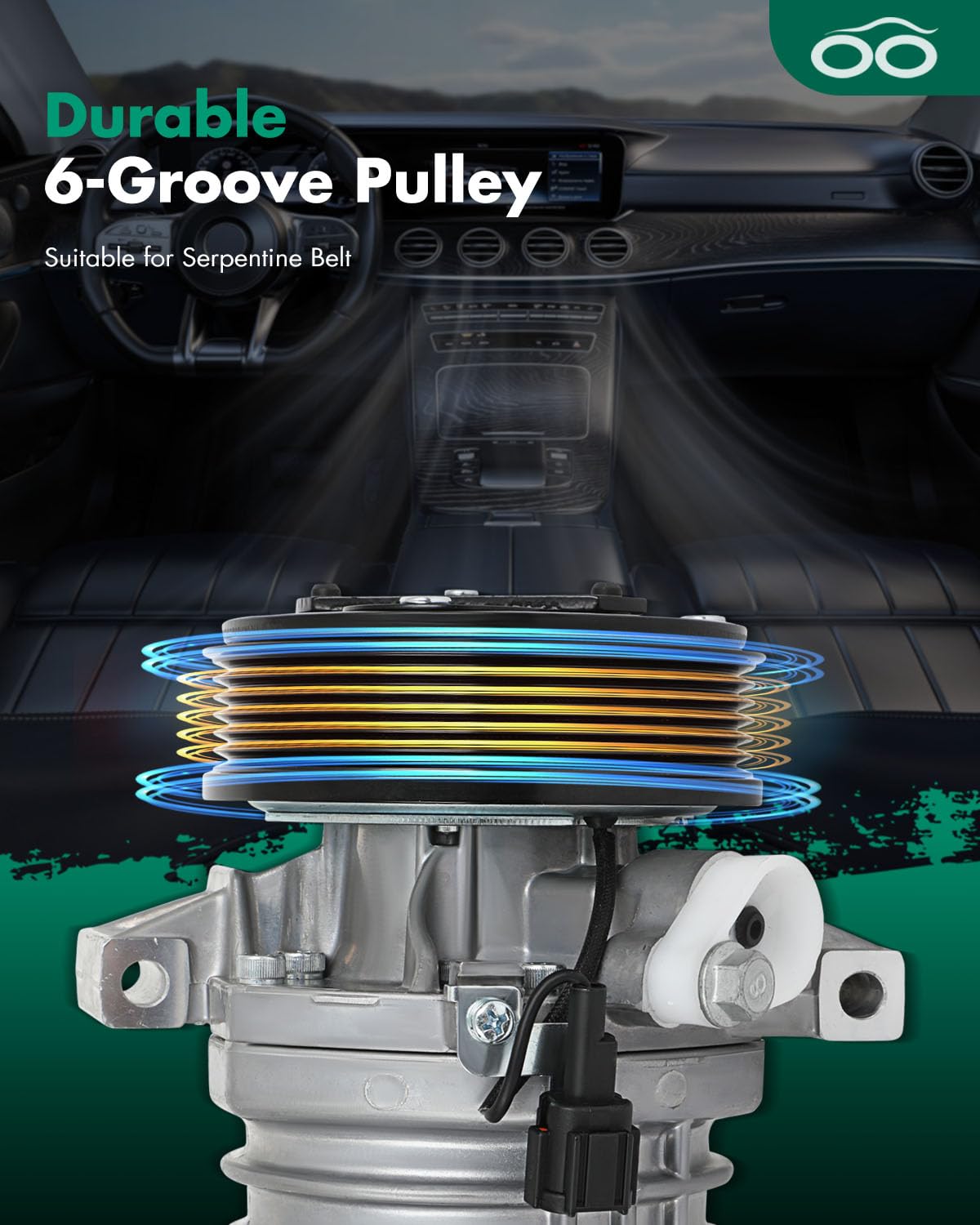 SCITOO AC Compressor Fit for N-issan Cube 1.8L for N-issan Versa 1.6L 1.8L 2007-2012