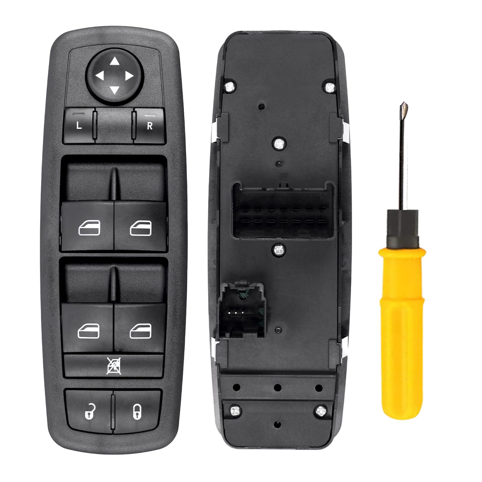 Master Power Window Switch, Driver Side 3 + 0 Pins, Replacement For 2008-2009 Chry-Sler Town & Country, 2008-2009 Dodge Grand Ca