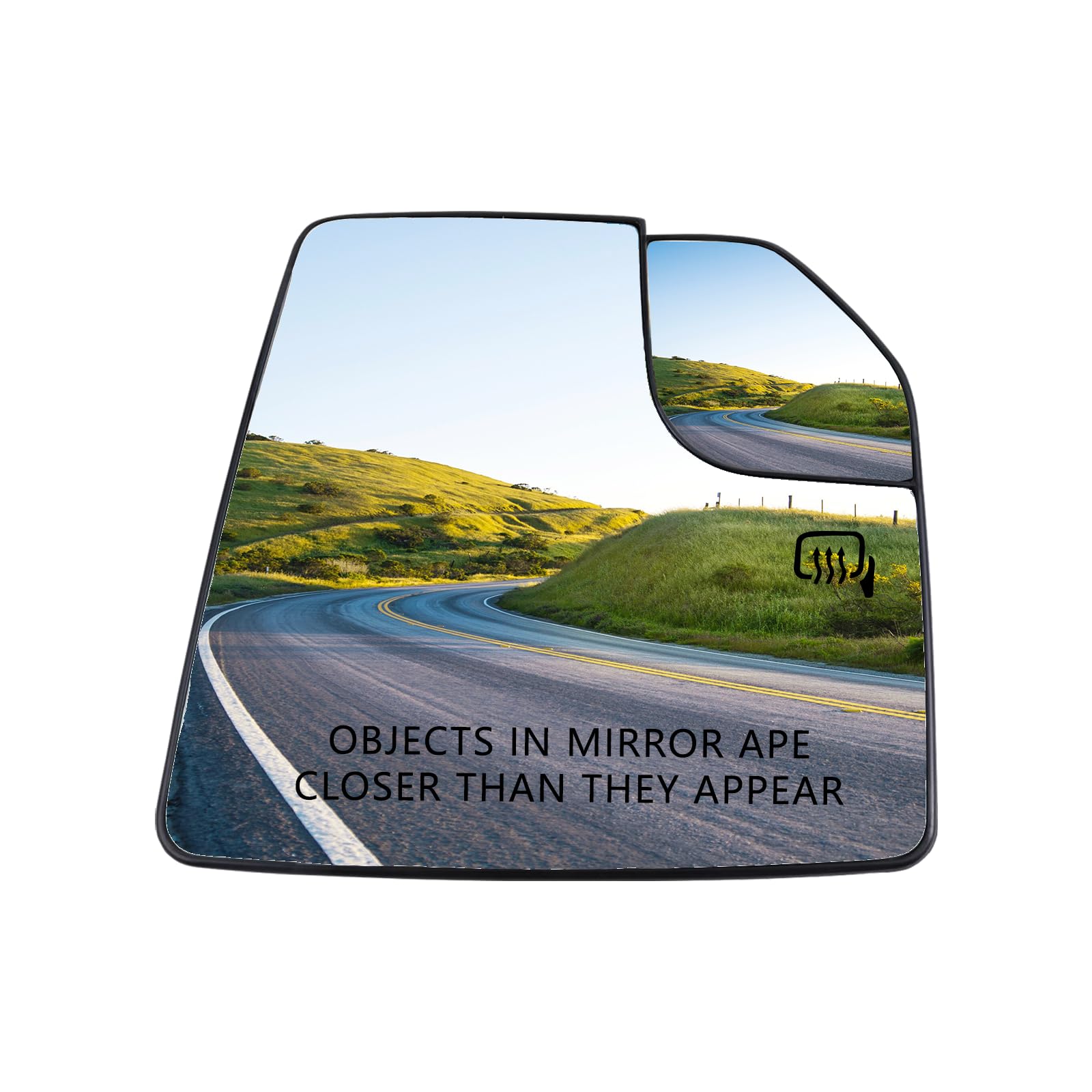 LOIYLLEN Passenger Side Mirror Replacement for Ford F150 2015 2016 2017 2018 2019 2020 - Convex Mirror Glass, Right Side Rear Vi