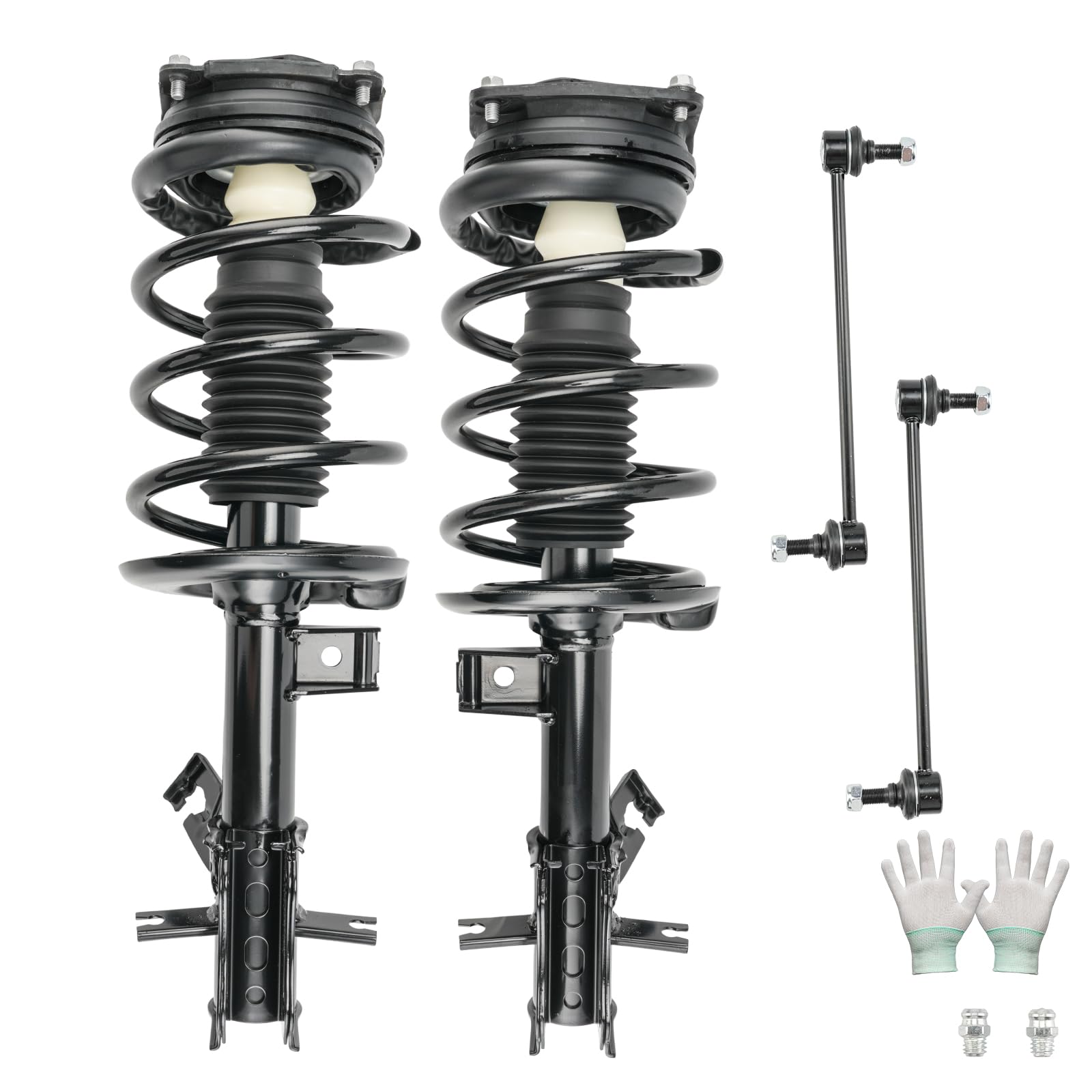 KAX Complete Struts w/Coil Springs Replacement Strut Shocks Assembly 172378,172379,K750096 for Nissan Sentra 2007-2012 Front Str