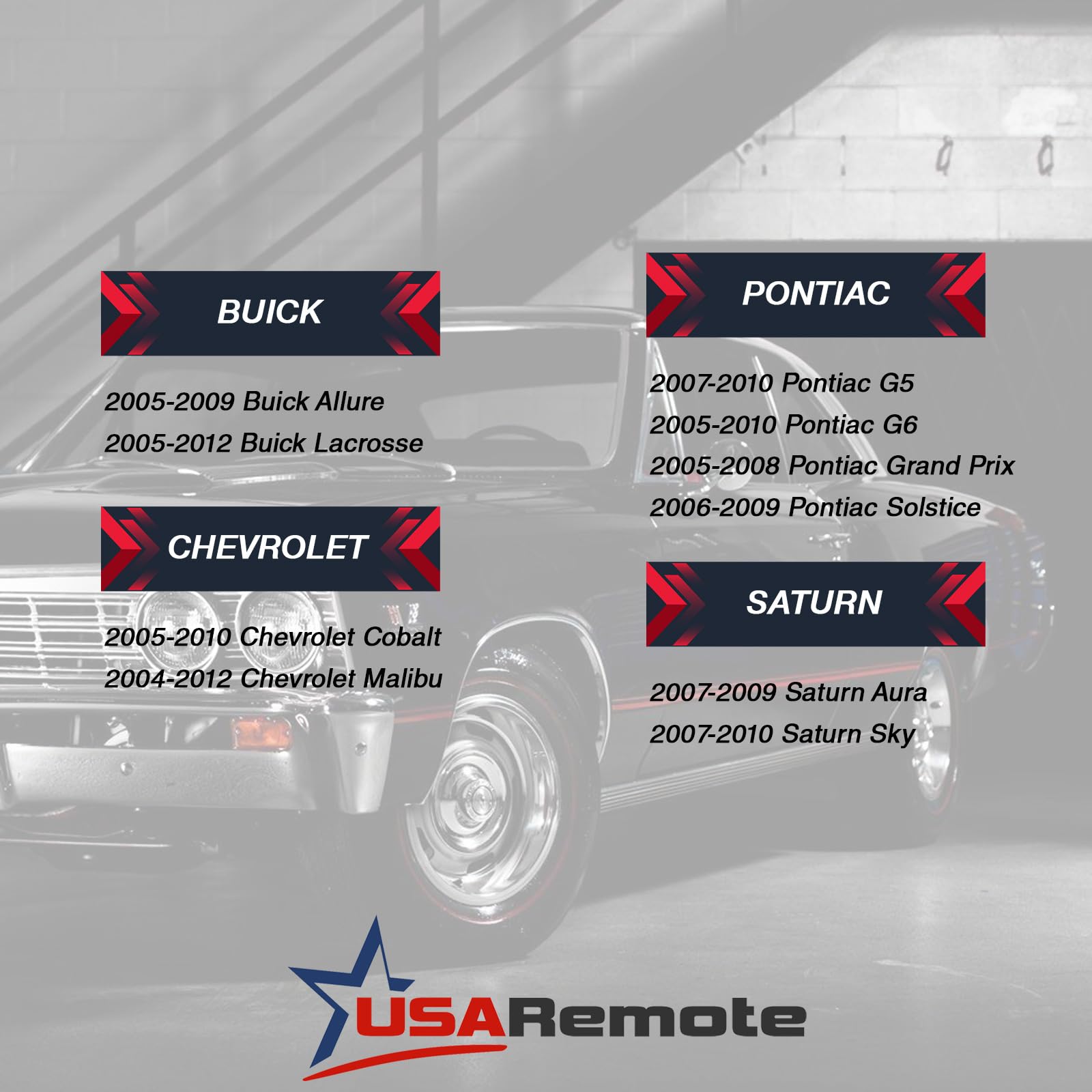 Fits Part # 22733524 Shell Case & Pad Key Fob Keyless Entry Remote (No Electronics)