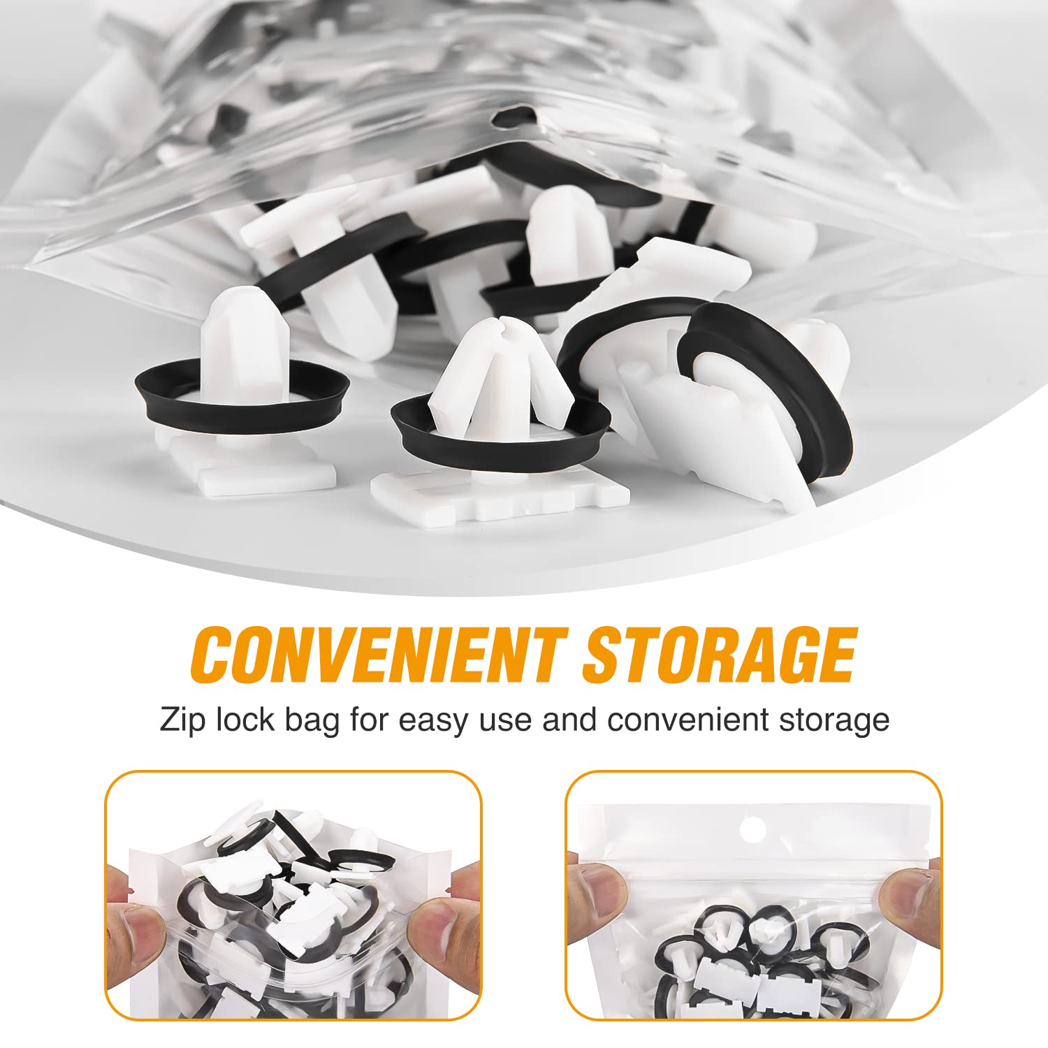 Gooacc 30Pcs Body Side Exterior Trim Moulding Clip With Sealer For Gm 11547581 Chevrolet Buick Cadillac Gmc Enclave Ct6 Xt5 Xts