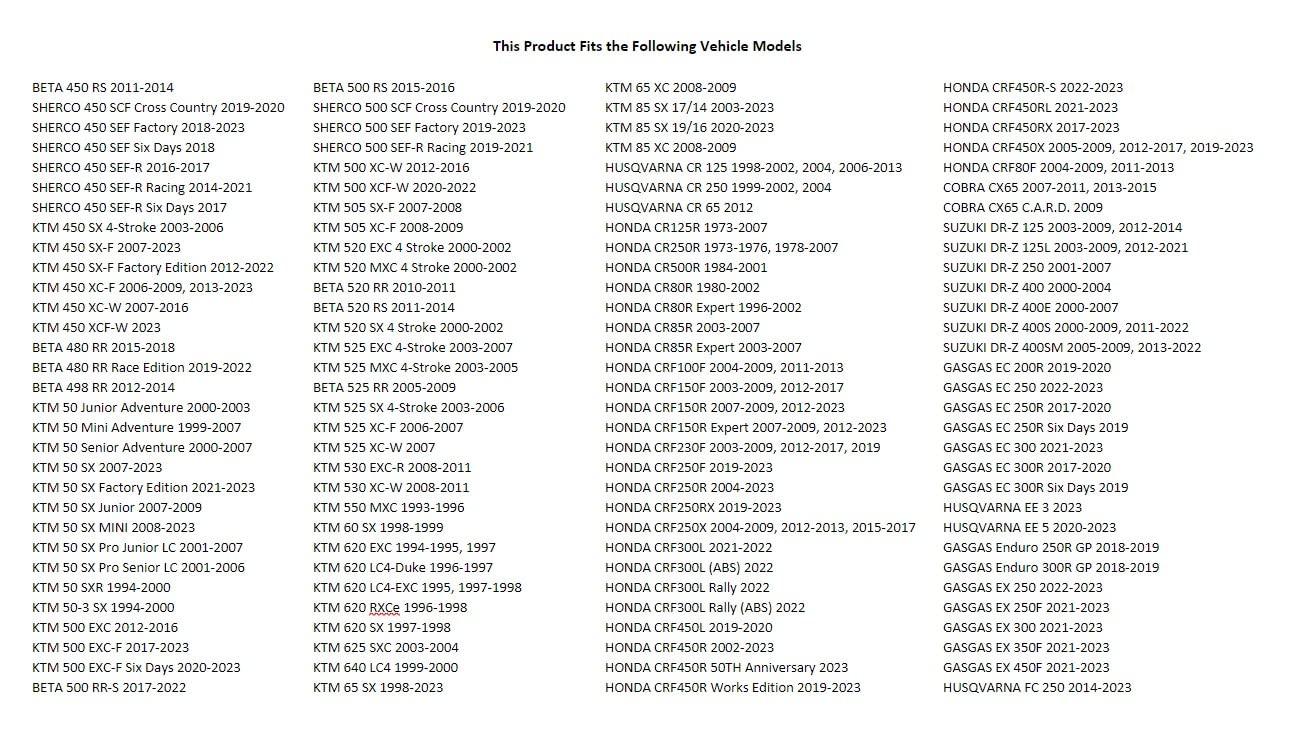 Tusk Motorcycle Rim Lock 1.40/1.60