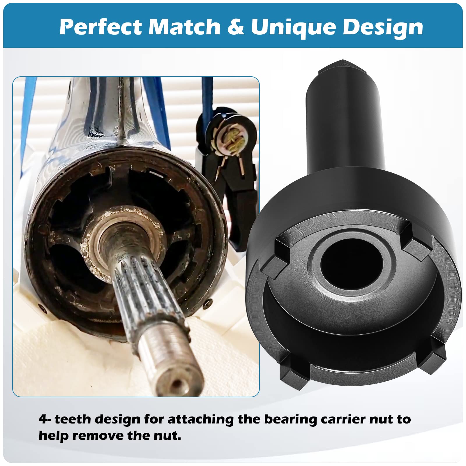 Bearing Carrier Retainer Nut Wrench Tool For Mercruiser Alpha One, Pre Alpha, Generation 2, Bravo One, Trs Outdrives, Replace# 9