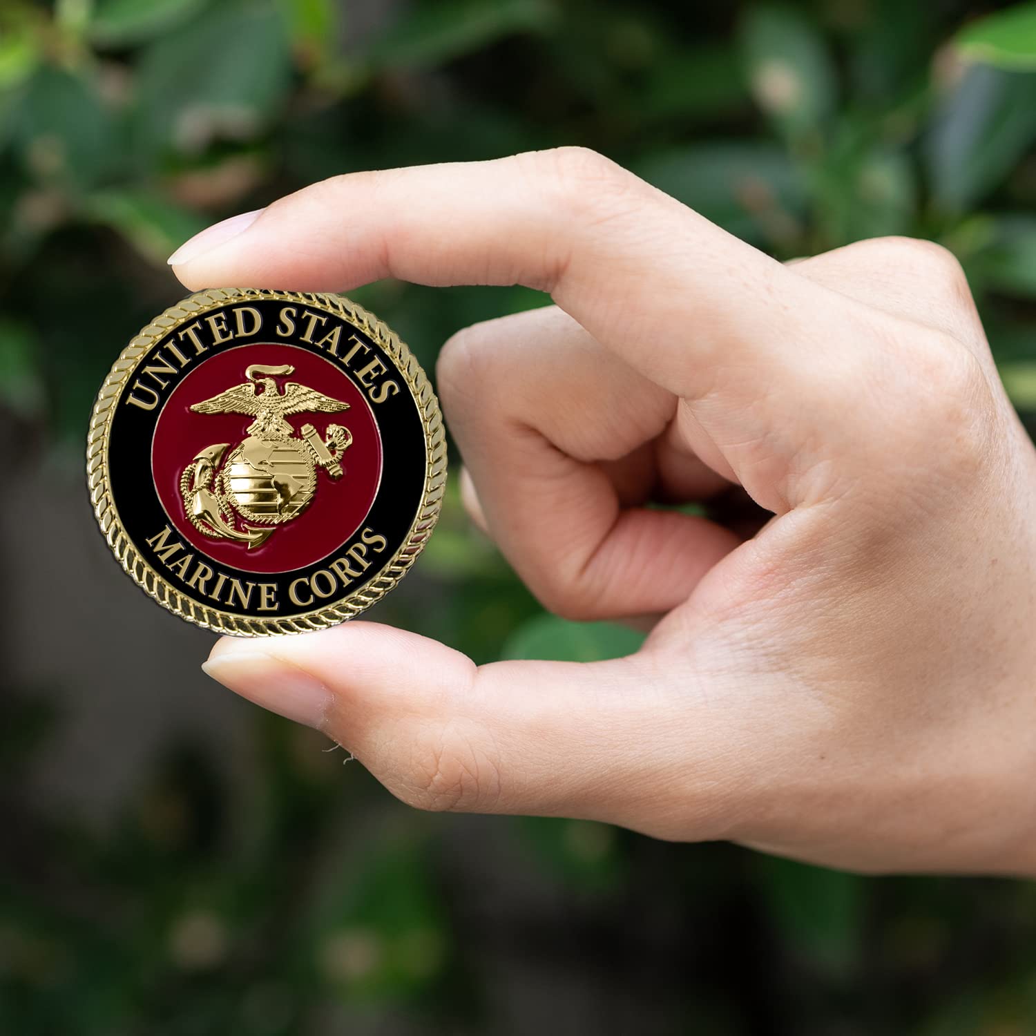 Usmc Medallion - 2.25 Inches - Marine Corps Ega Eagle Globe Anchor Emblem