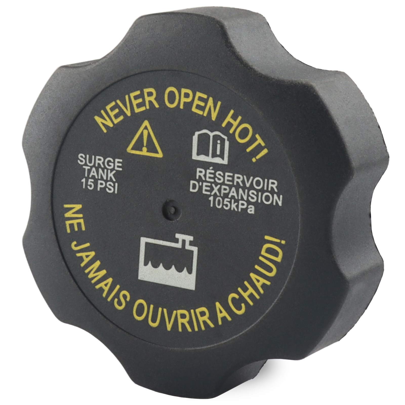Radiator Surge Tank Cap, Coolant Reservoir Cap Replace Rc98, 15075118 Compatible With Chevy Gmc Duramax - 1999-2006 Silverado Sierra, 1999-2012 Malibu, 2000-2006 Tahoe Yukon, 1999-2005 Grand Am, More
