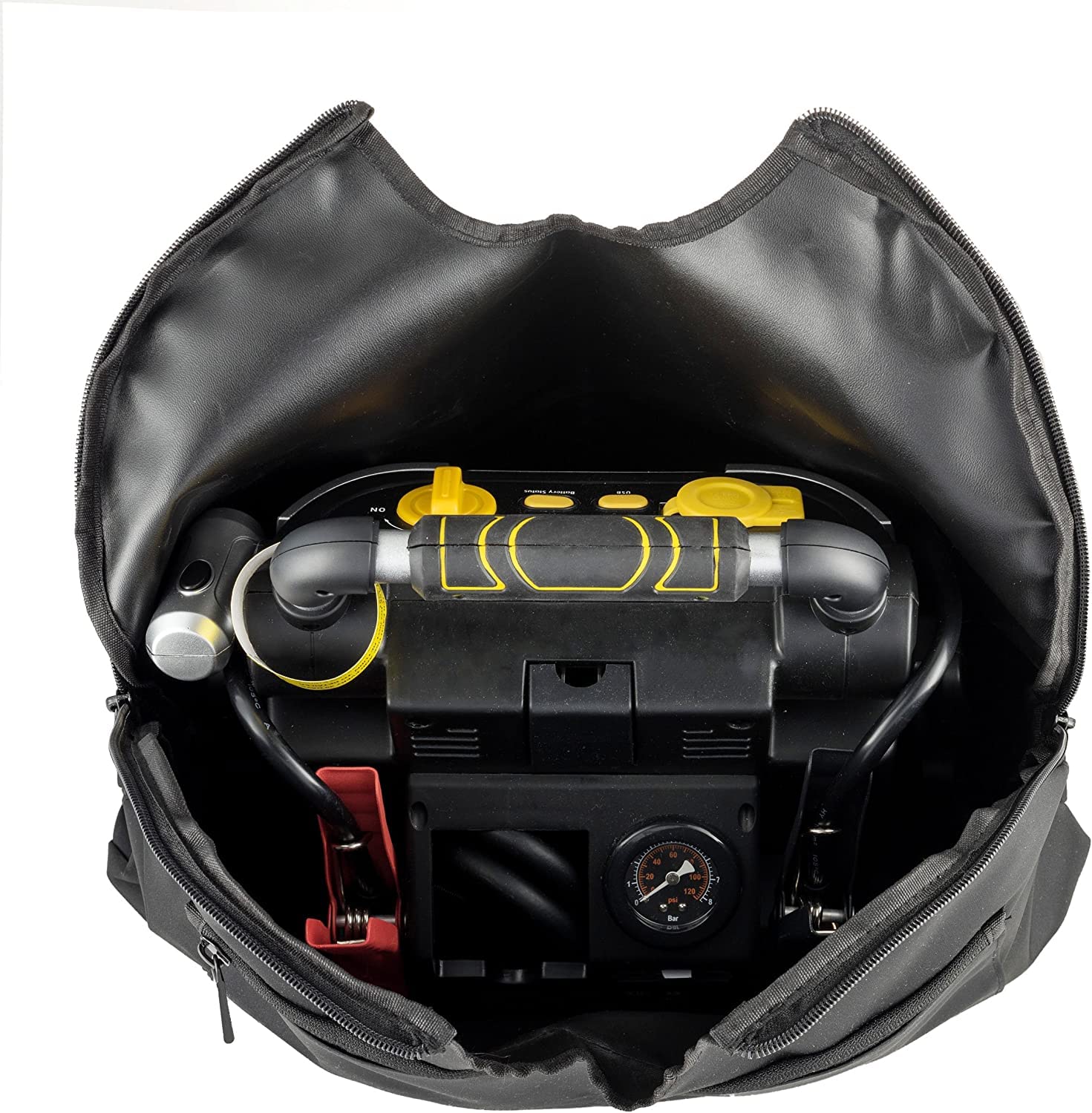 Bag Cover for Stanley J5C09 Battery Jump Starter 1000 Peak/500 Instant Amps / J7CS 700 Peak/350 Instant Amps, 120 PSI Air Compressor