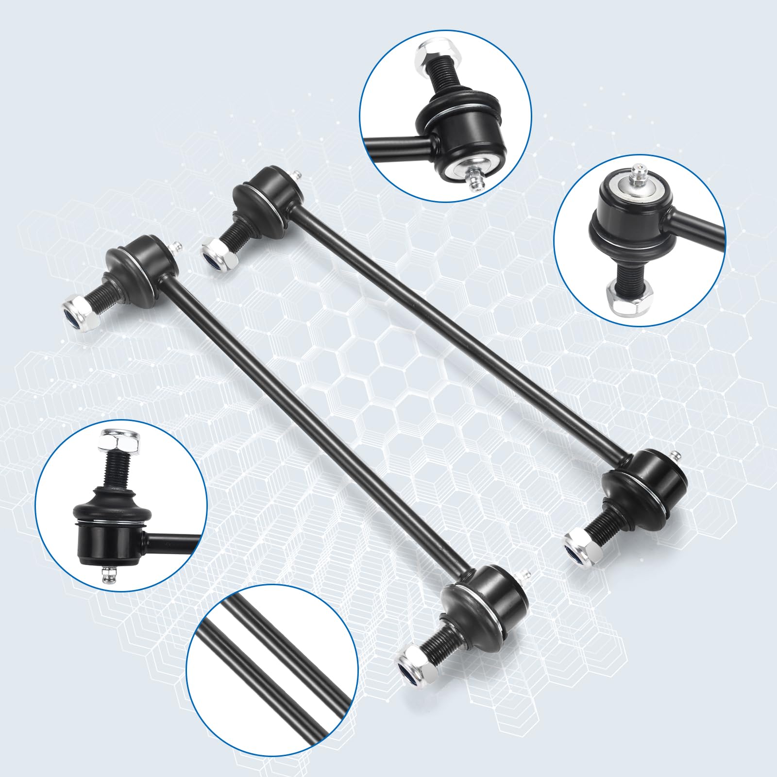 K750123 Sway Bar Links - Front Stabilizer Bar End Links Replacement For 2013-2014 Avalon 2007-2016 Camry