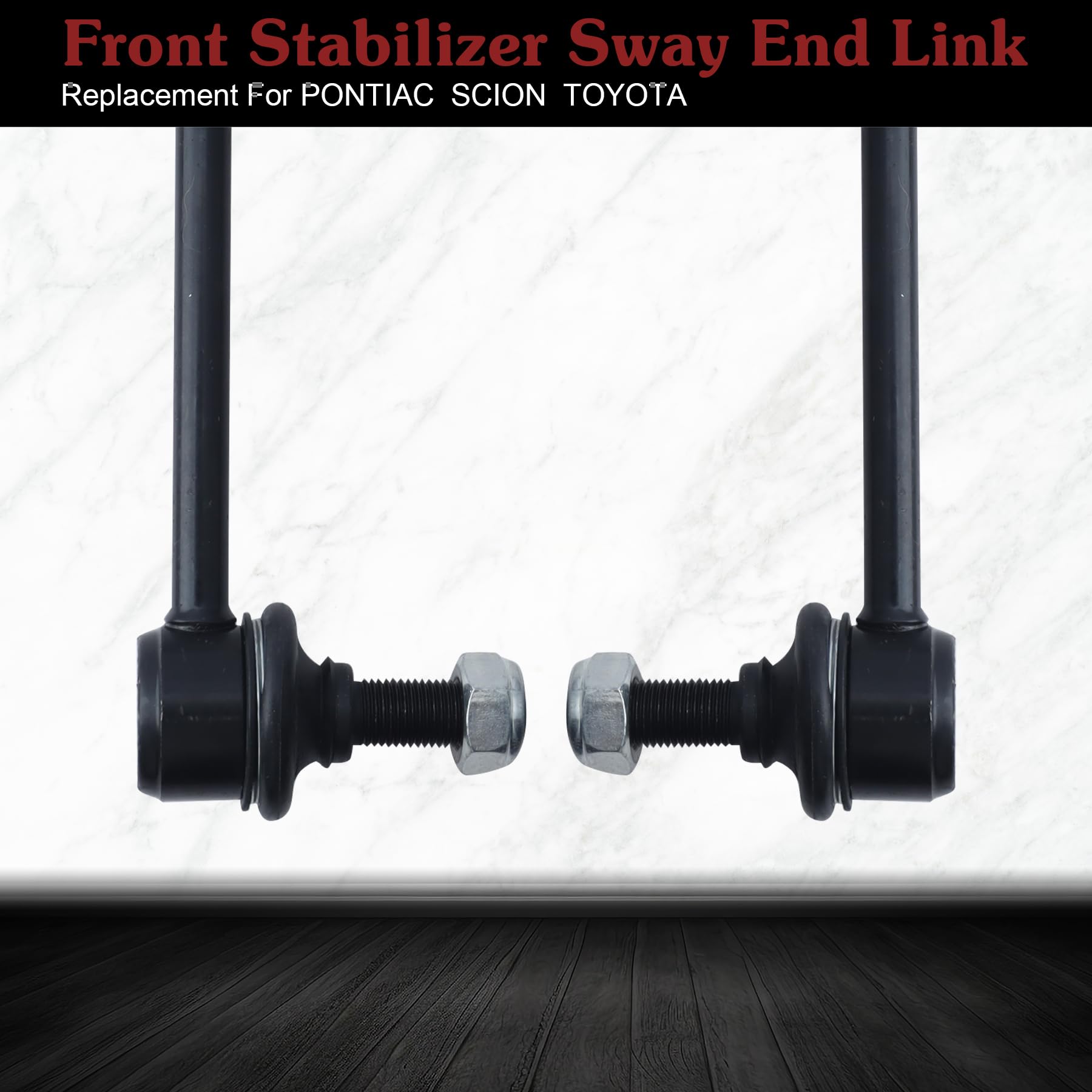 Stiueoav K90433 Sway Bar Link - Front Stabilizer End Link Compatible With 2003-2010 Vibe?2005-2010 Tc?2003-2019 Corolla?2003-201