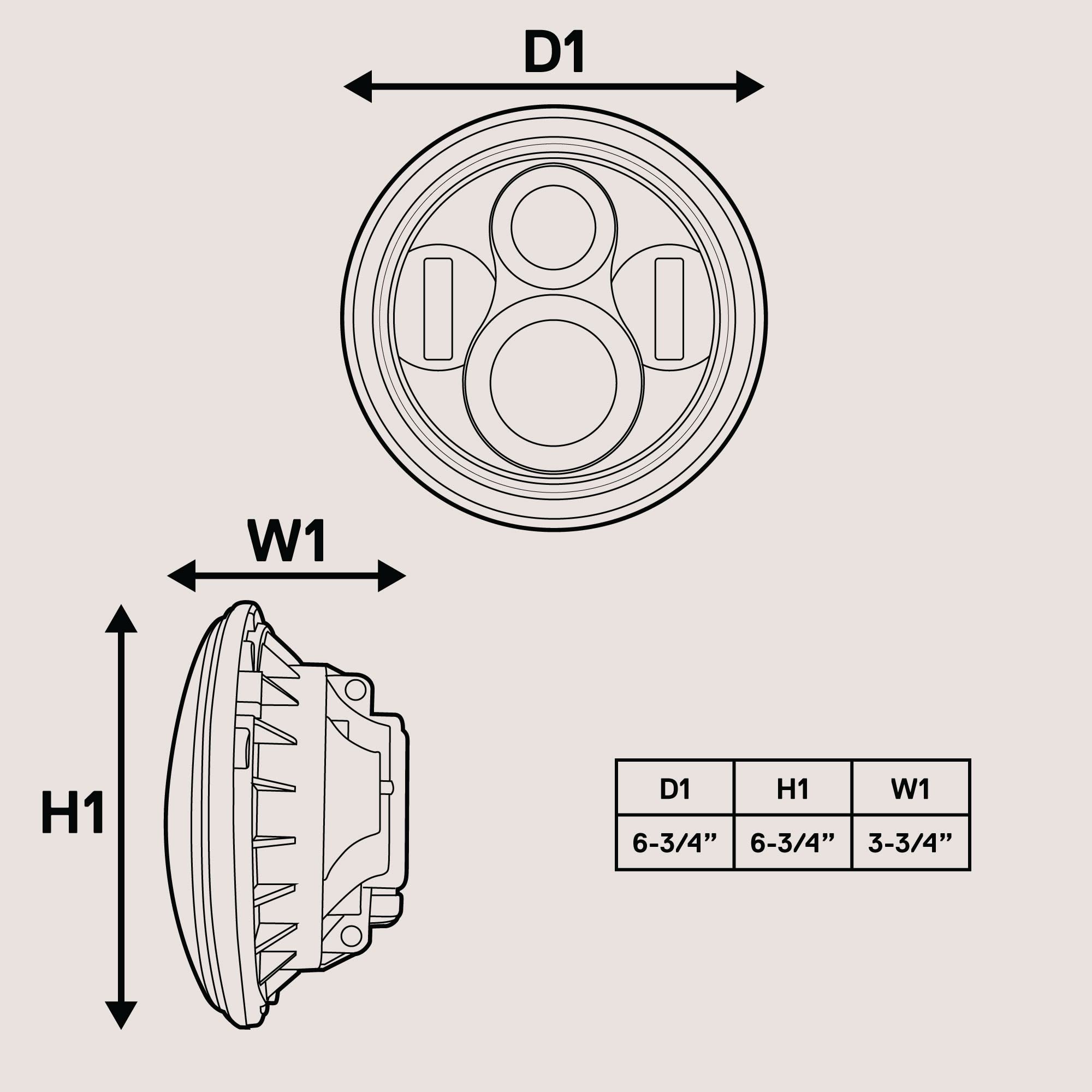 TRUE MODS 7' LED Harley Head Light [Chrome-Finish] [HALO DRL] [4500 Lumen] [H4 Converter Plug] [Built-In CANBus] Headlight for Harley Davidson Road King Glide Street Glide Electra Glide