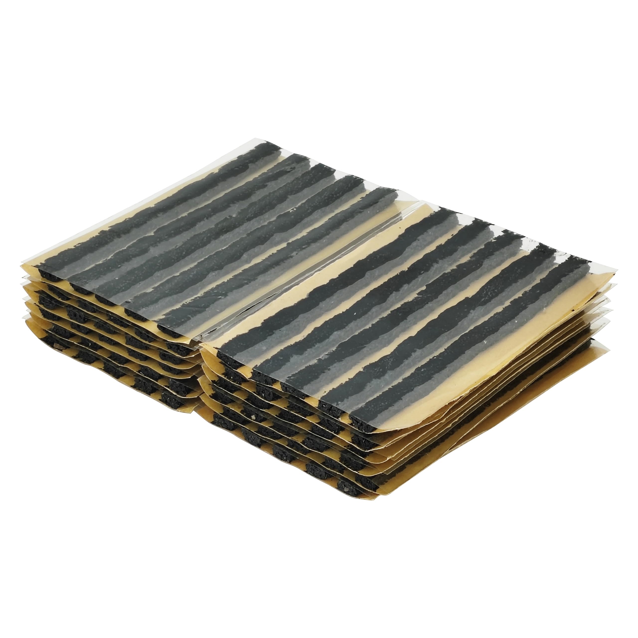 Zerint Ts-160D60 Tire Rubber Plug Strings (1/4'' X 4'' Black 60 Strips), 6 X 100 Mm Emergency Tubeless Tyre Repair Plugs For Fla