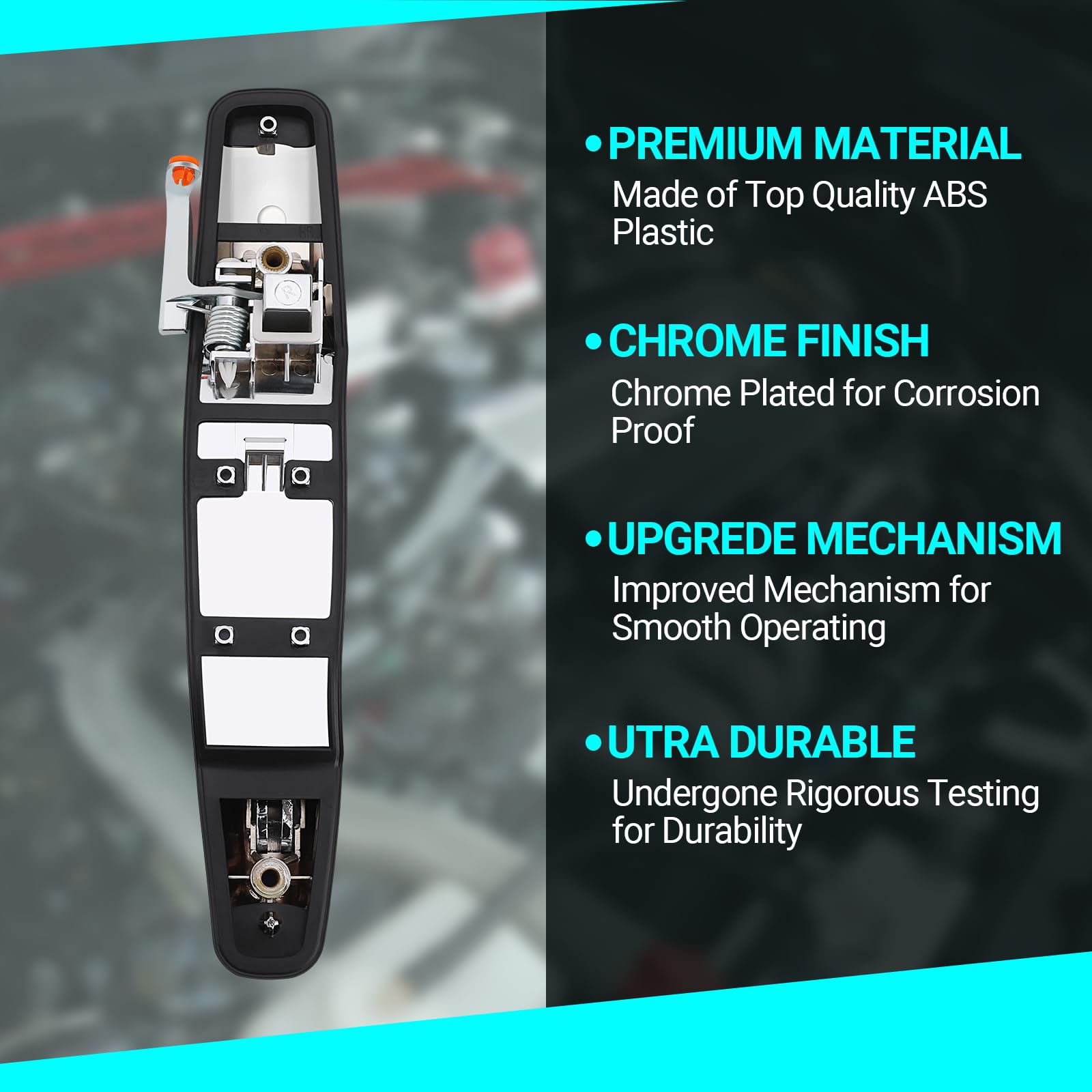 Mnjws Exterior Chrome Door Handle, Front Passenger Side, Compatible With 2007-2014 Chevy Silverado Suburban Tahoe Gmc Sierra Yukon Cadillac Escalade, Replace 22738722 84053436 80545