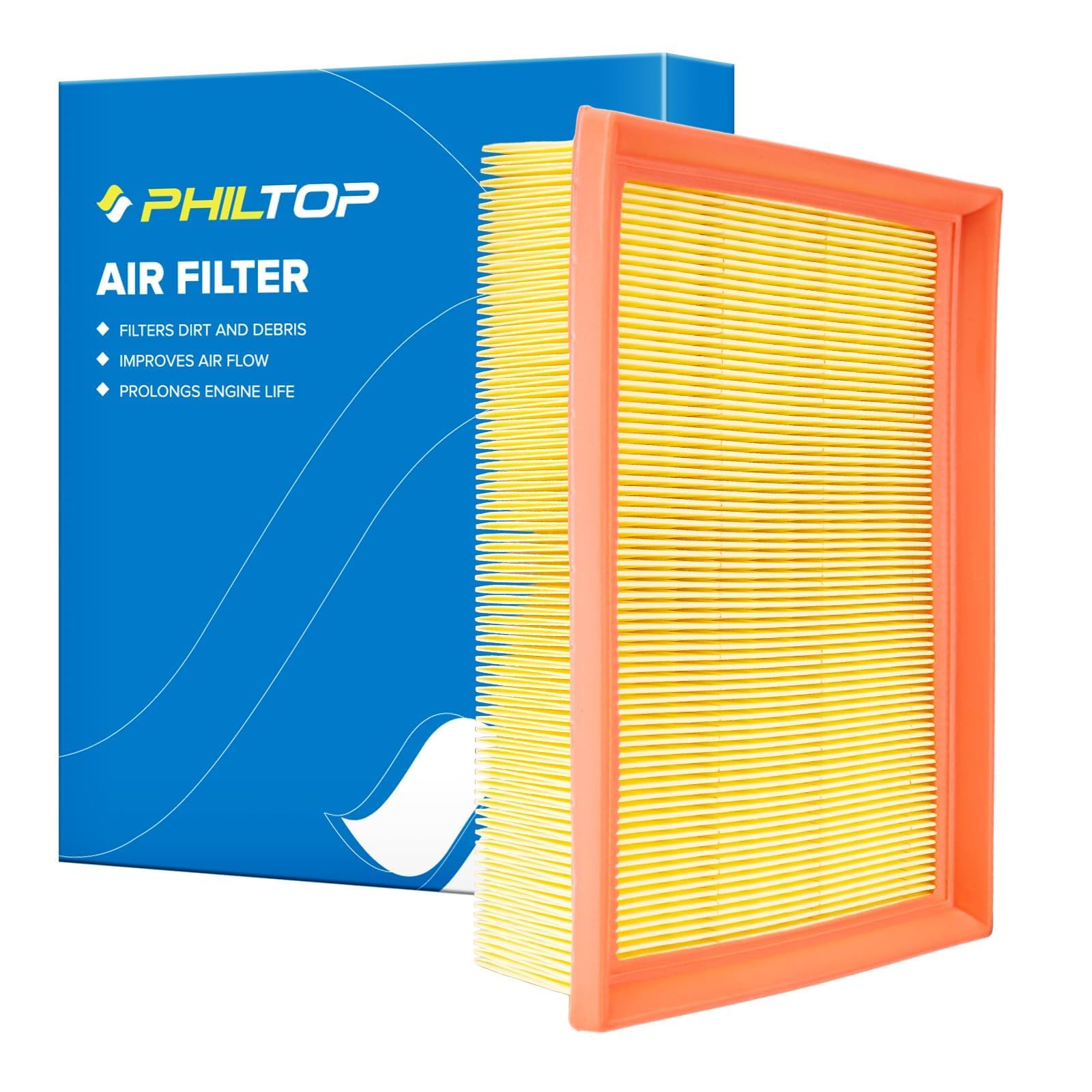 Philtop Engine Air Filter Ca11501 Replacement For Buick Encore & Chevrolet Trax, 2013-2022, L4 1.4L, Flexible Panel