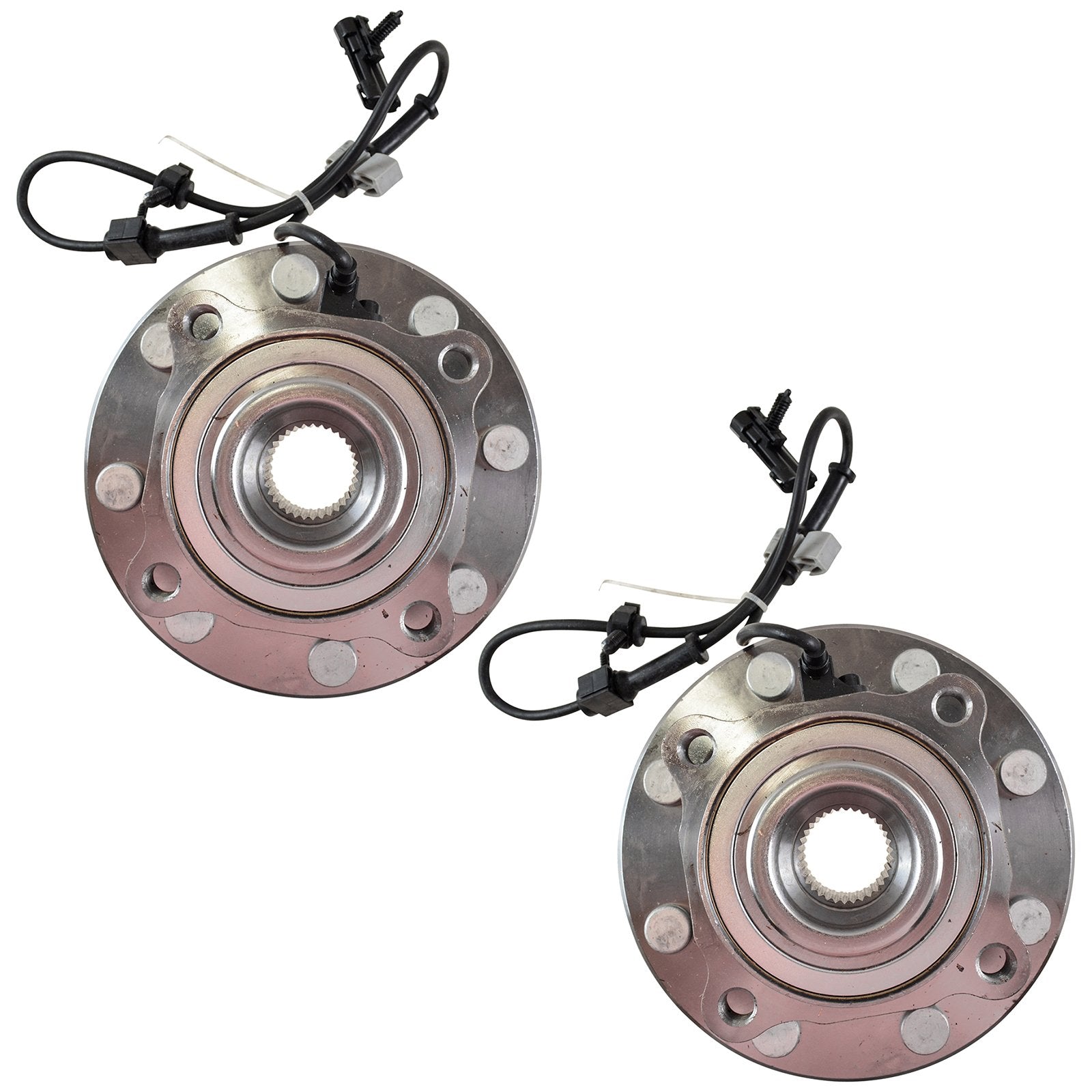 Trq Front Wheel Hub Bearings Assembly Set Compatible With 2001-2006 Chevrolet Silverado 3500 2007 Silverado 3500 Classic Gmc Sie