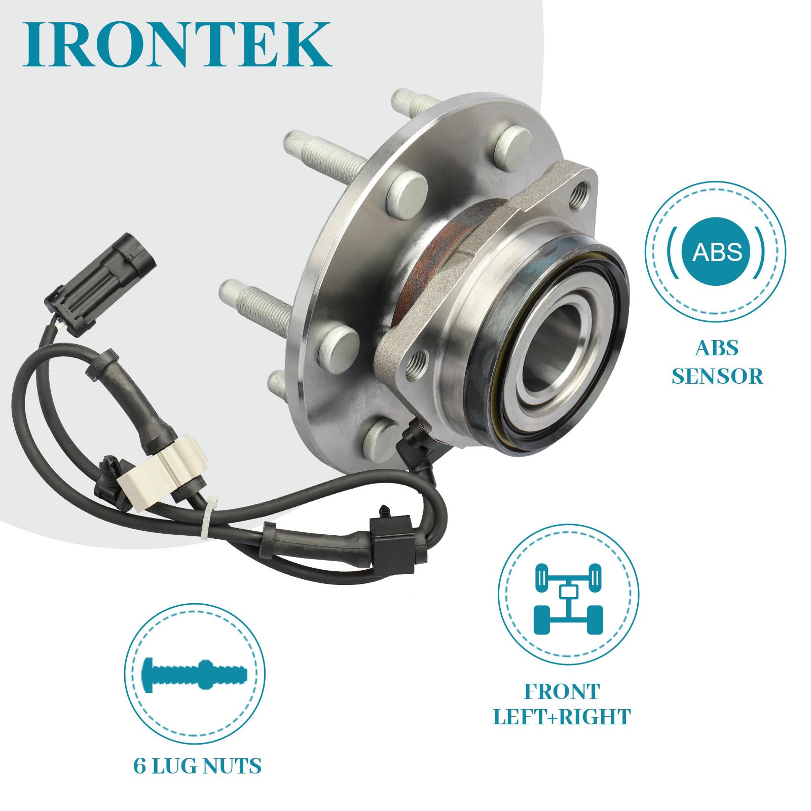 4Wd Only Front Wheel Hub And Bearing Assembly 515036 Wheel Bearing For Cadillac Escalade, For Chevy Avalanche, Express 1500, Sil