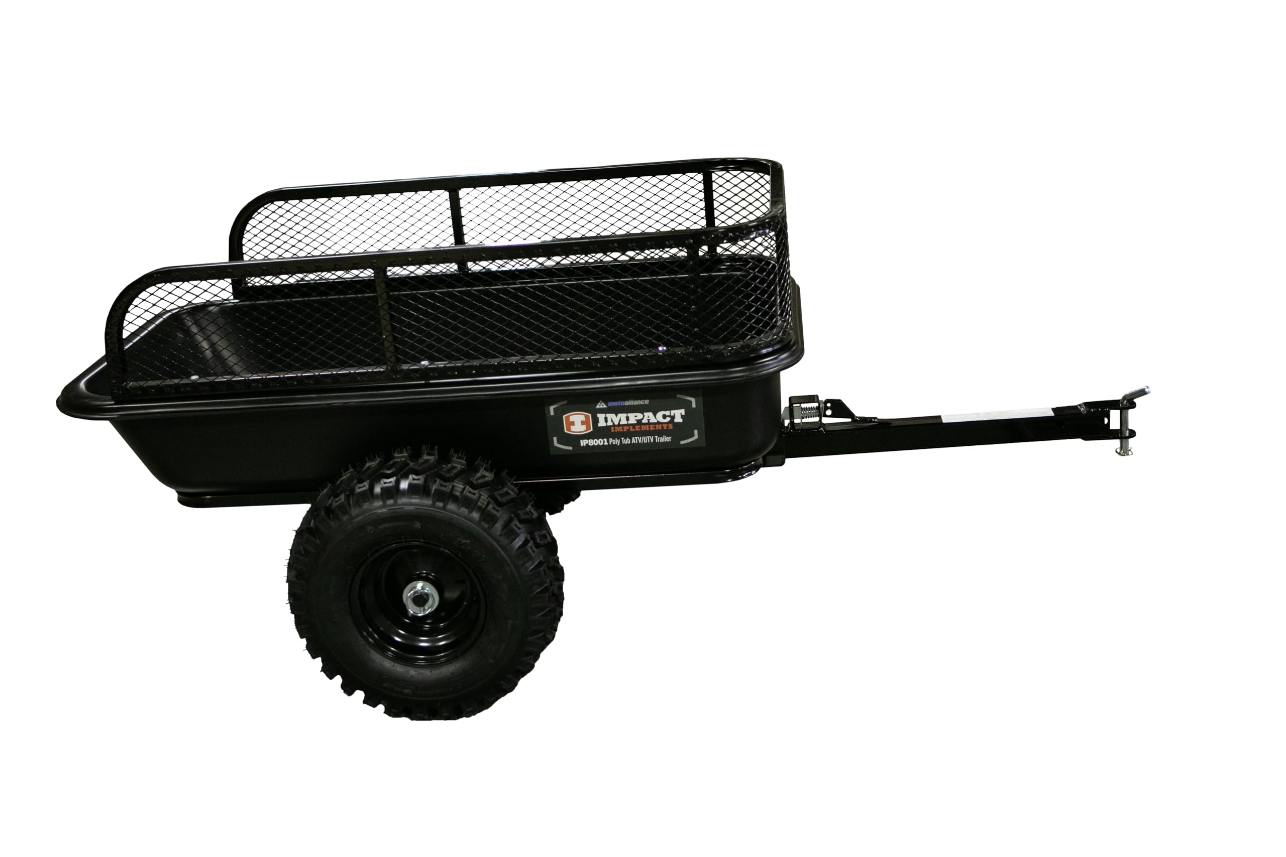 Motoalliance® Impact Implements 1500Lb Poly Tub Utility Cart Cargo Trailer. Tilt Bed & Foot-Release Dump For Atv'S, Utv'S, Lawn & Garden Tractors & More.