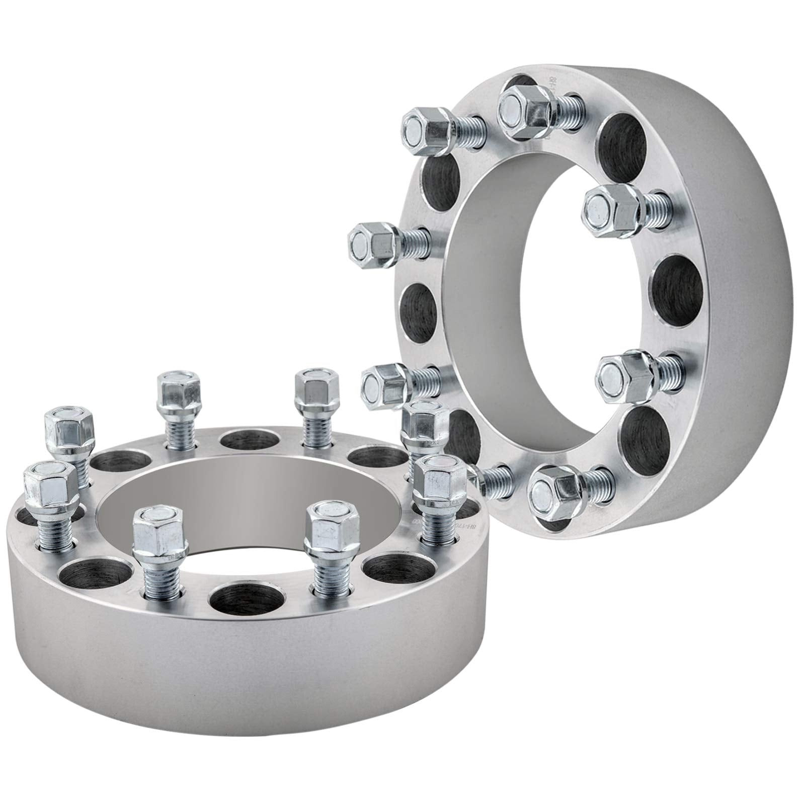 DCVAMOUS 2PC 8x6.5 Wheel Spacers 2 Inch with 9/16'' Studs Compatible with Dodge 8 Lug 8x165.1 for 1994-2010 R-A-M 2500 3500 | 19